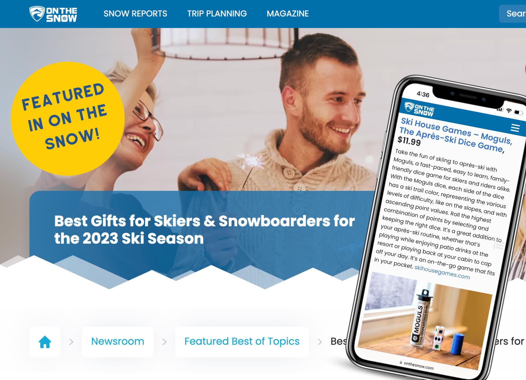 Moguls Dice Hits the Slopes: On The Snow's Best Gifts for Skiers and Snowboarders 2023! πβ·οΈ