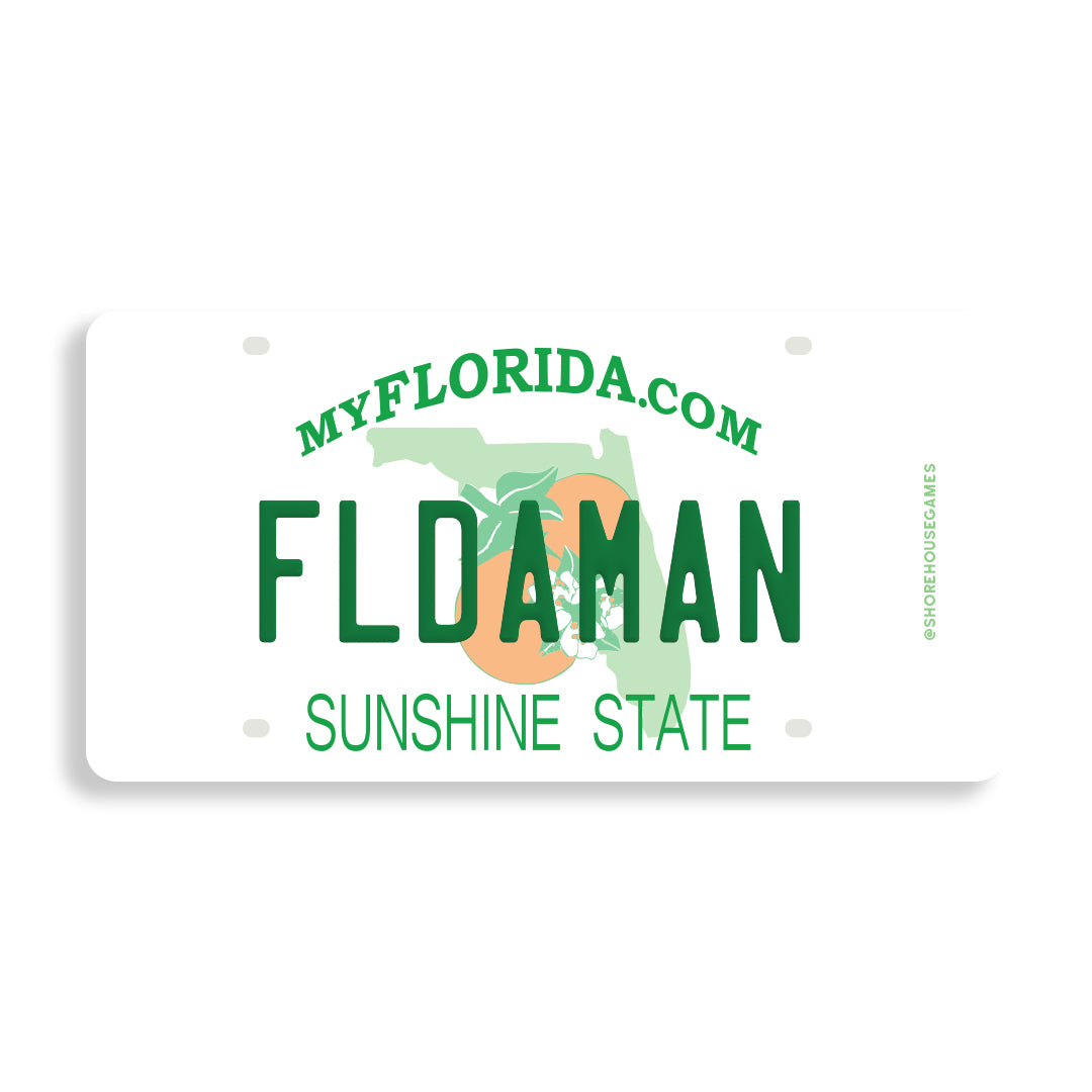 Florida Man - Florida License Plate Sticker