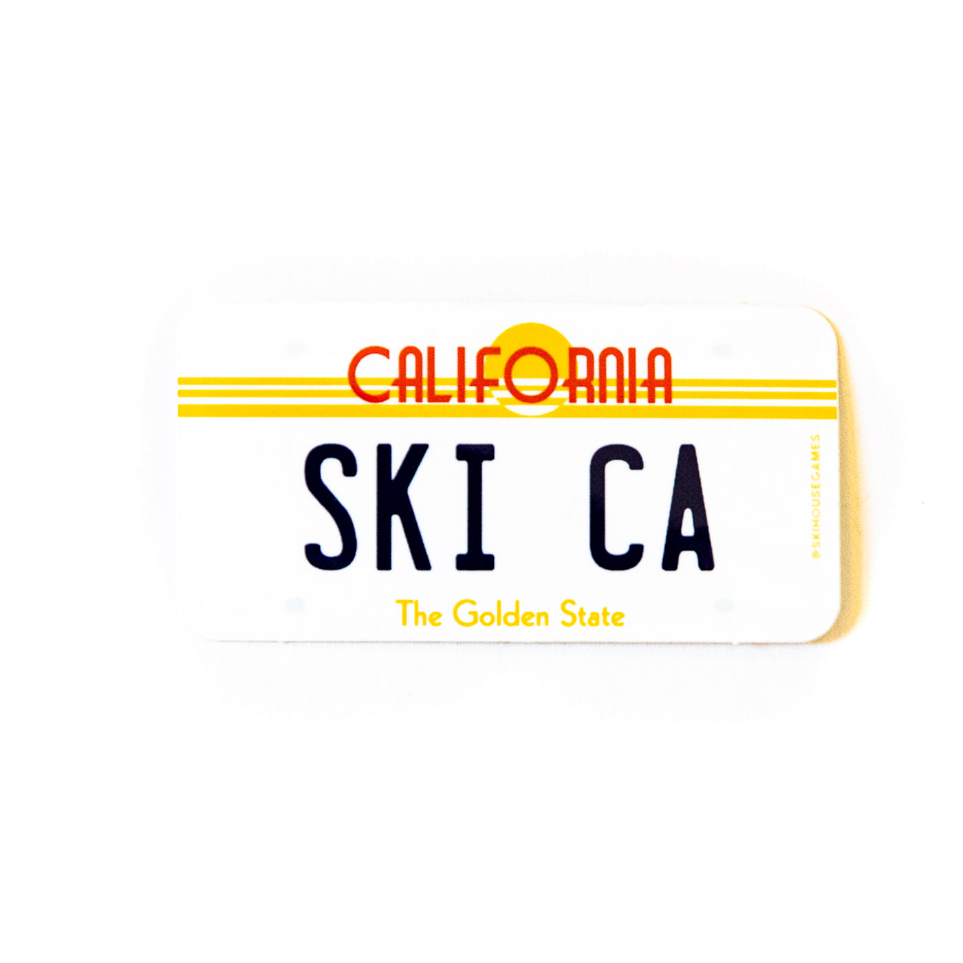 Ski CA - California License Plate Sticker
