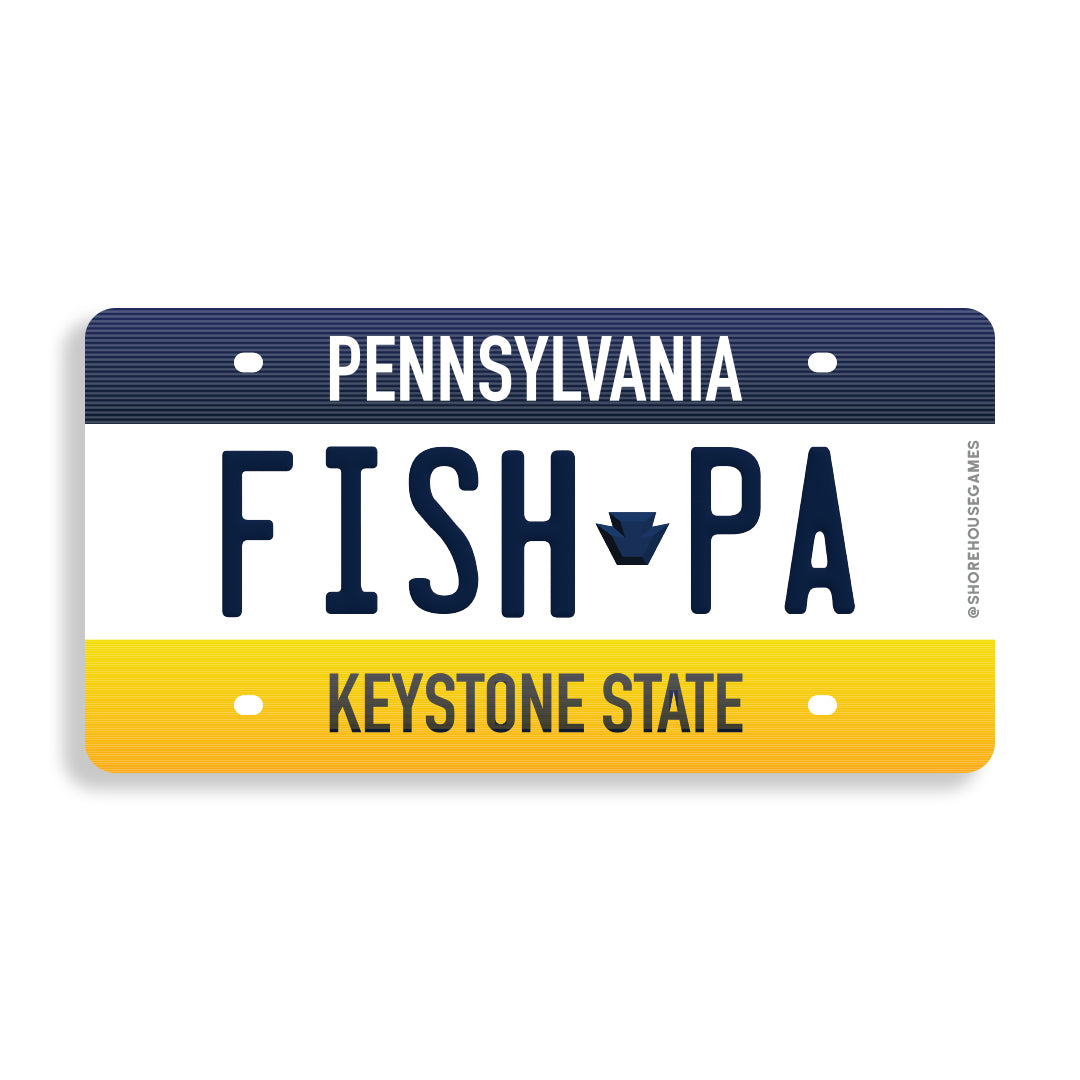 Fish PA - Pennsylvania License Plate Sticker