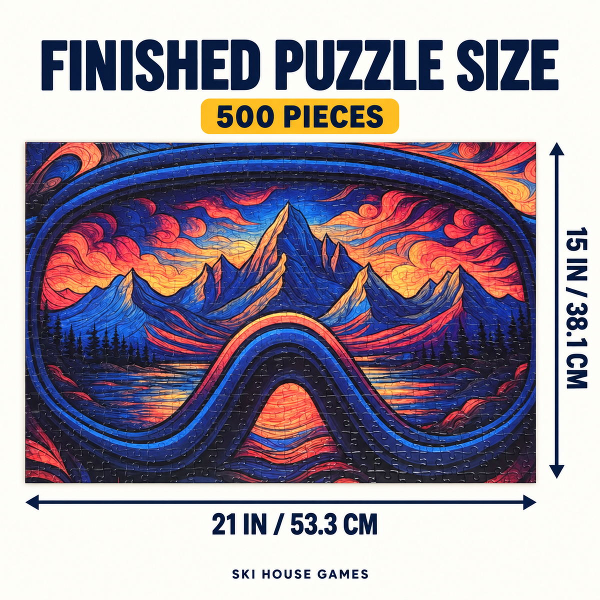 "The View From Here" Ski Goggles Puzzle