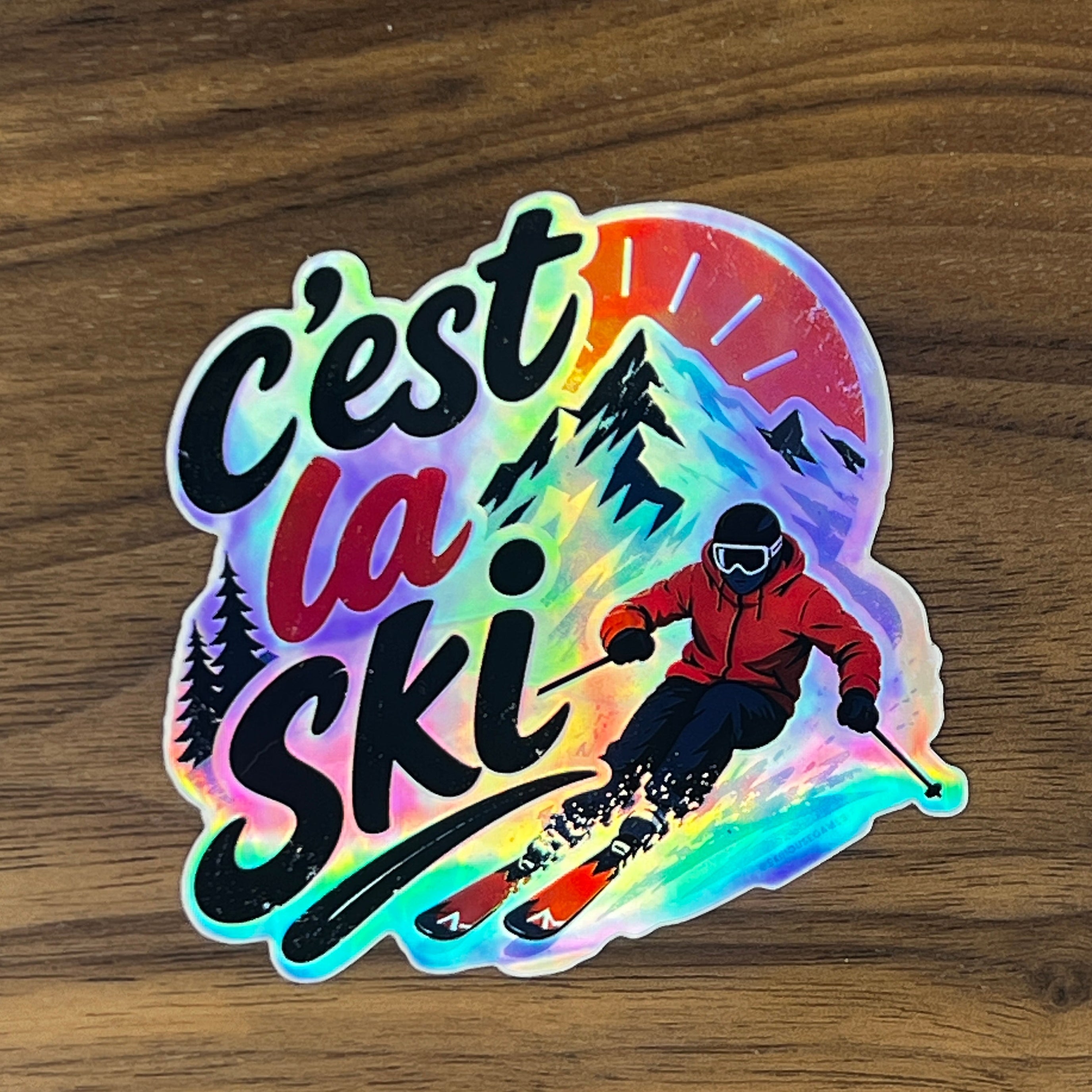 C'est La Ski Holographic Sticker