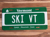 Ski VT - Vermont Full Size Novelty License Plate