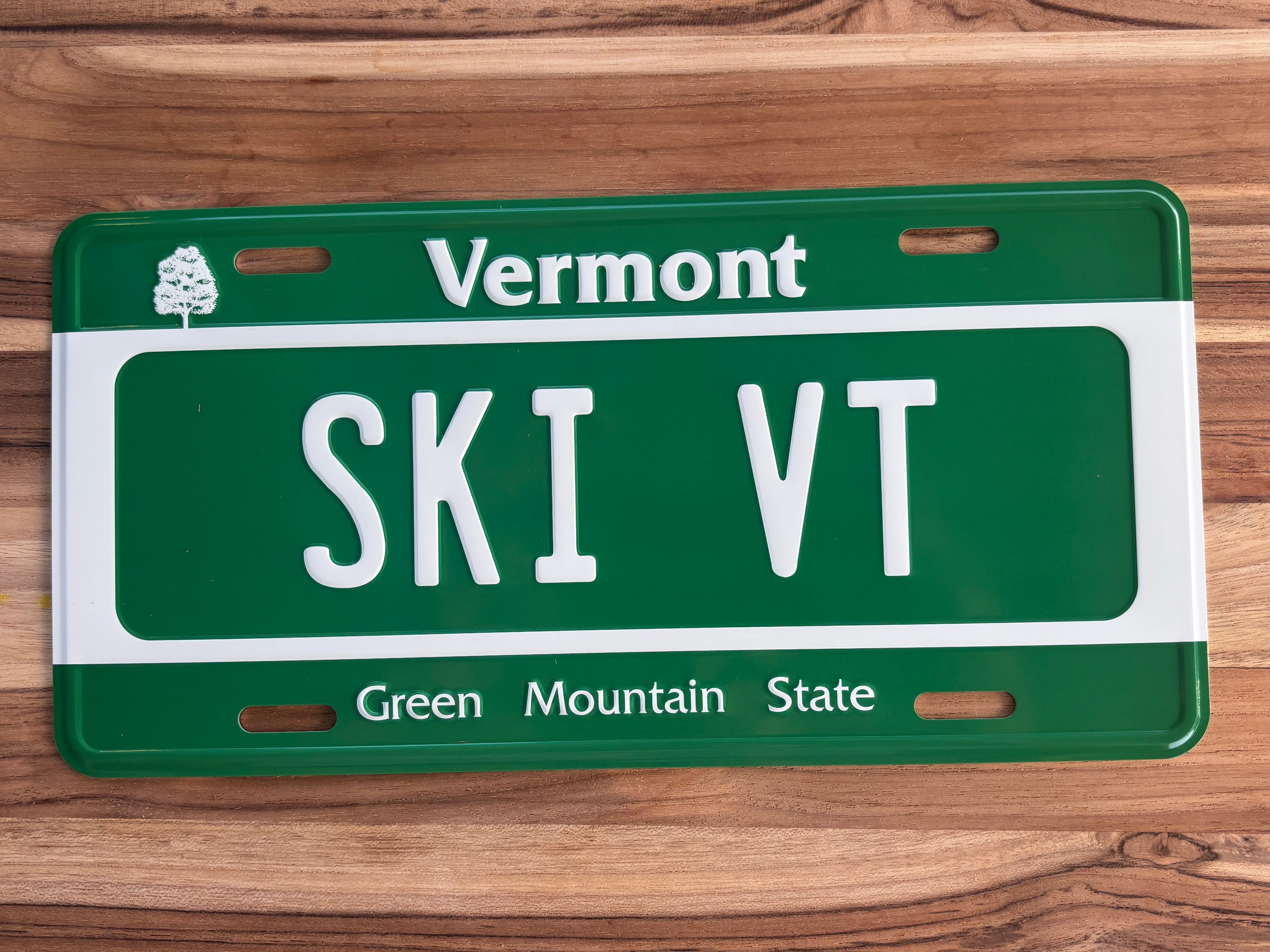 Ski VT - Vermont Novelty License Plate