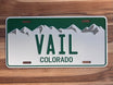 Vail - Colorado Novelty License Plate