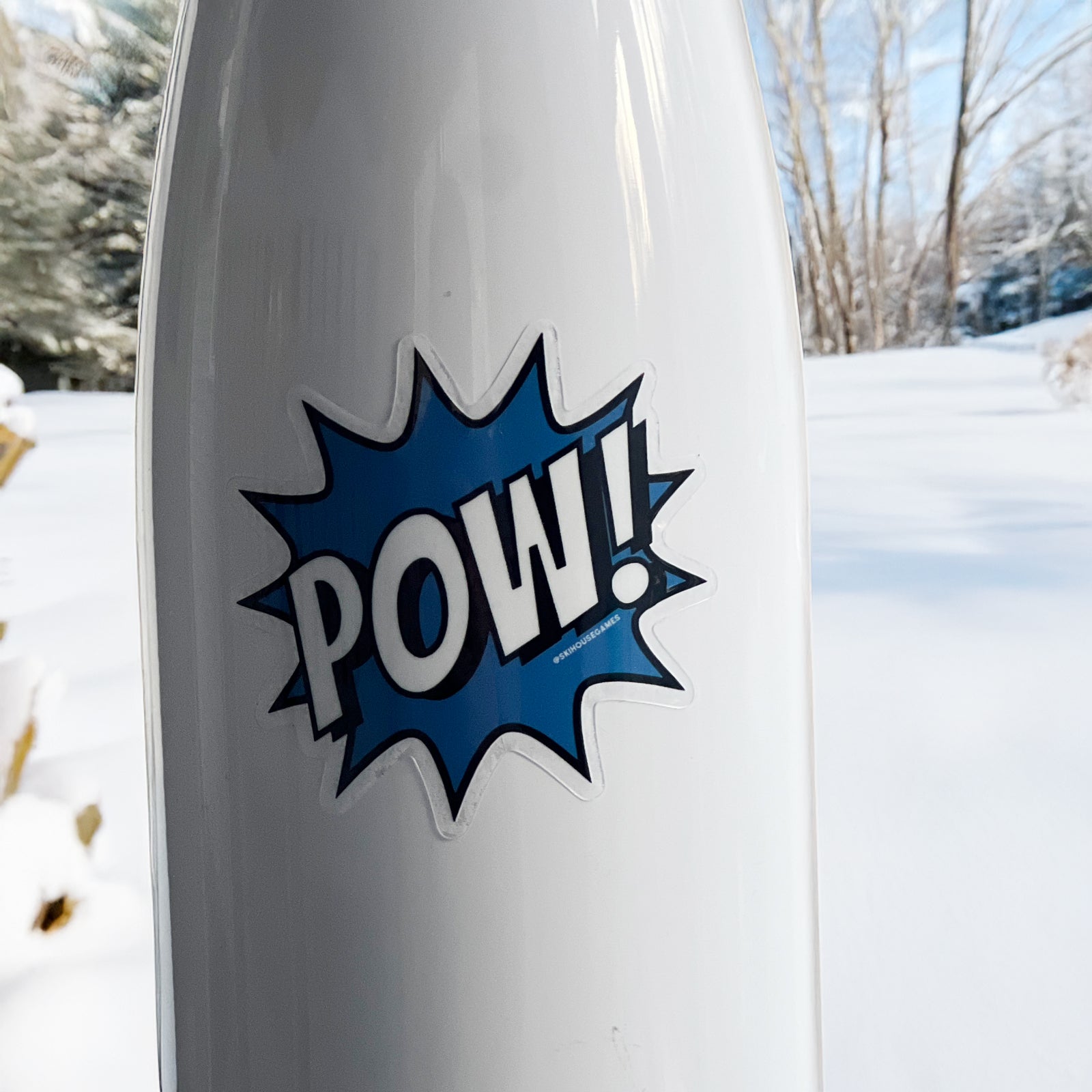 Pow! Ski and Snowboard Sticker