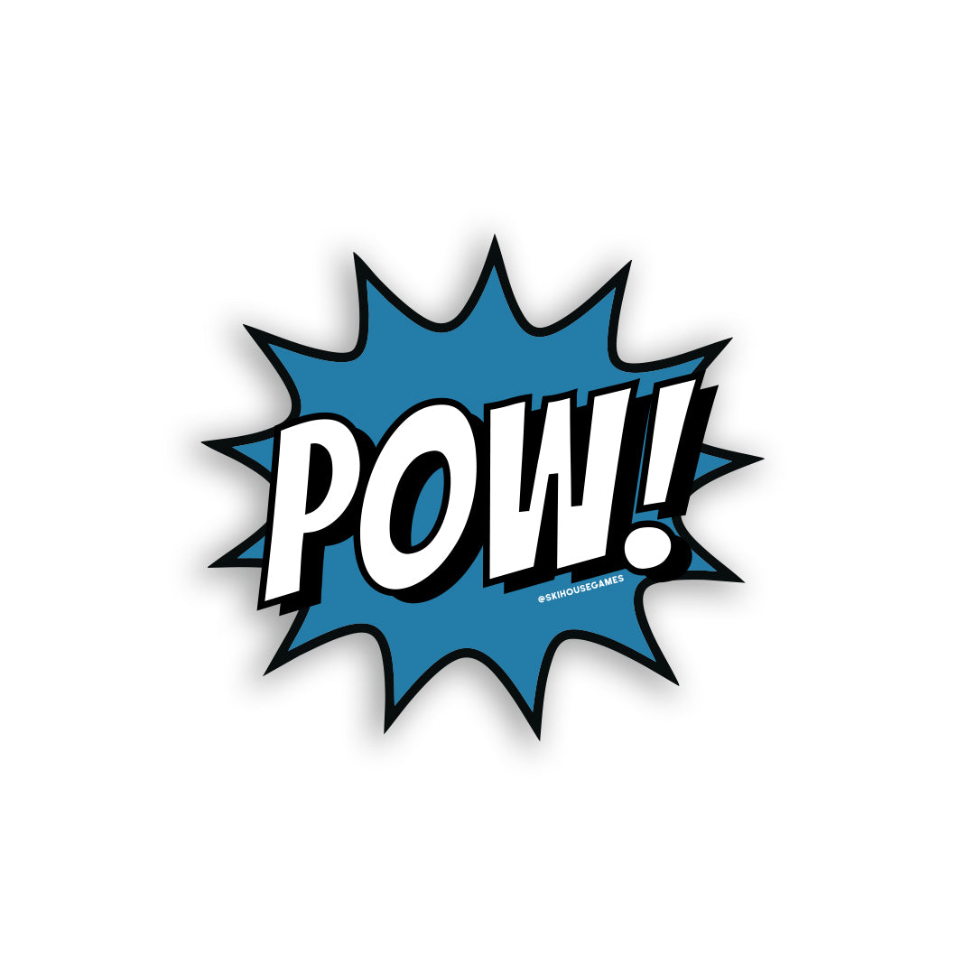 Pow! Ski and Snowboard Sticker