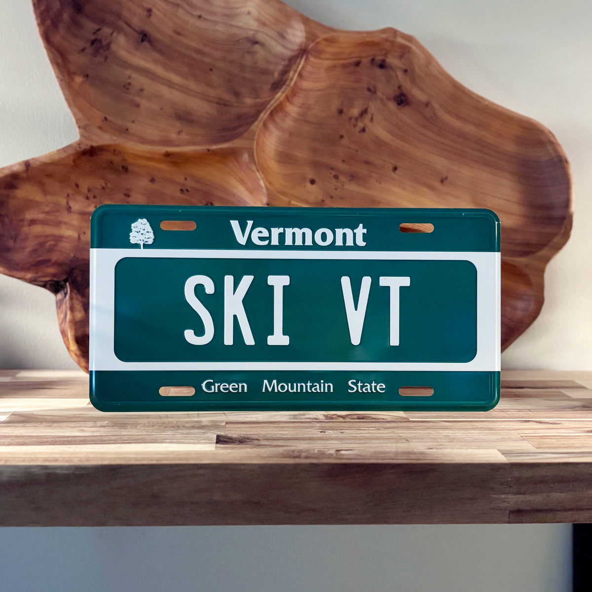 Ski VT - Vermont Full Size Novelty License Plate