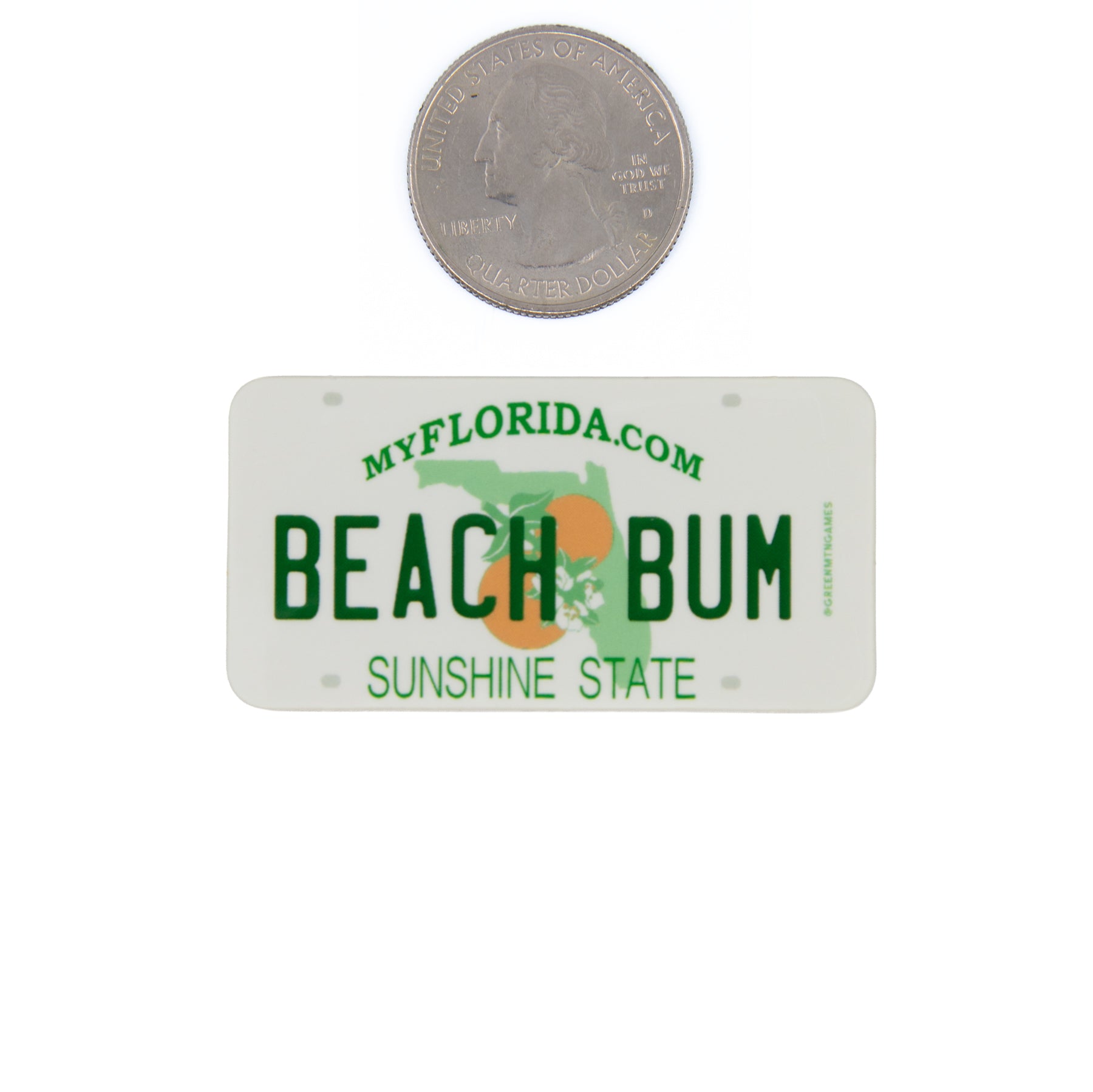 Beach Bum FL - Florida License Plate Sticker