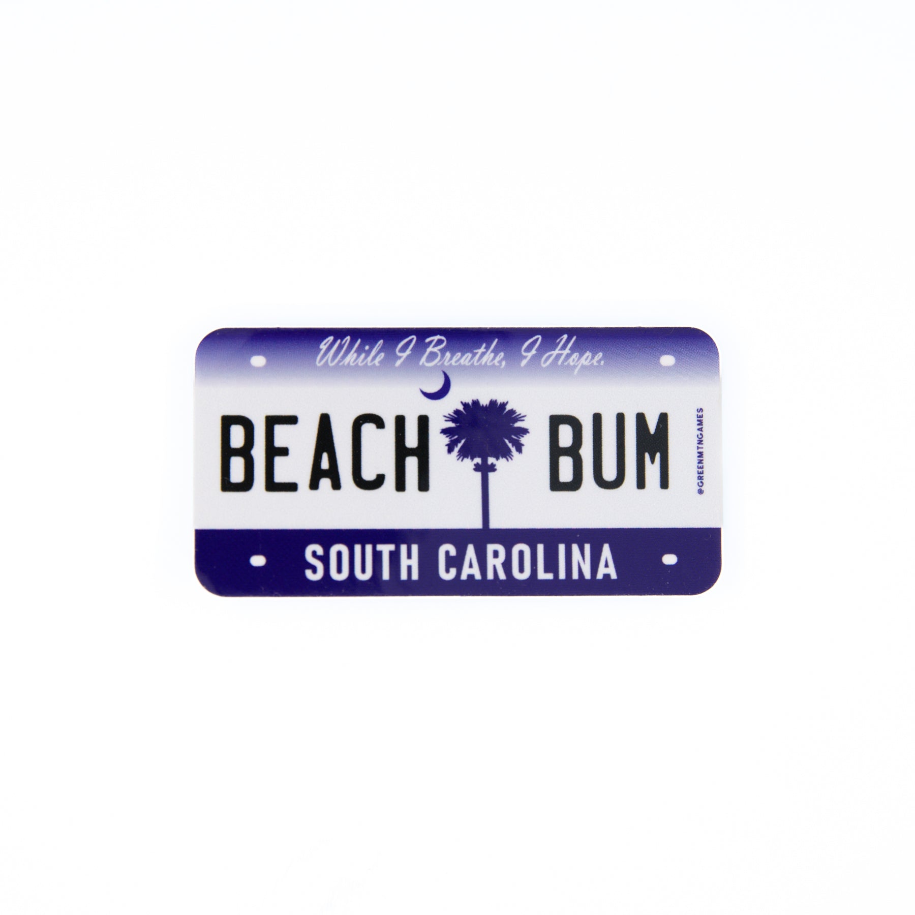 Beach Bum SC - South Carolina License Plate Sticker