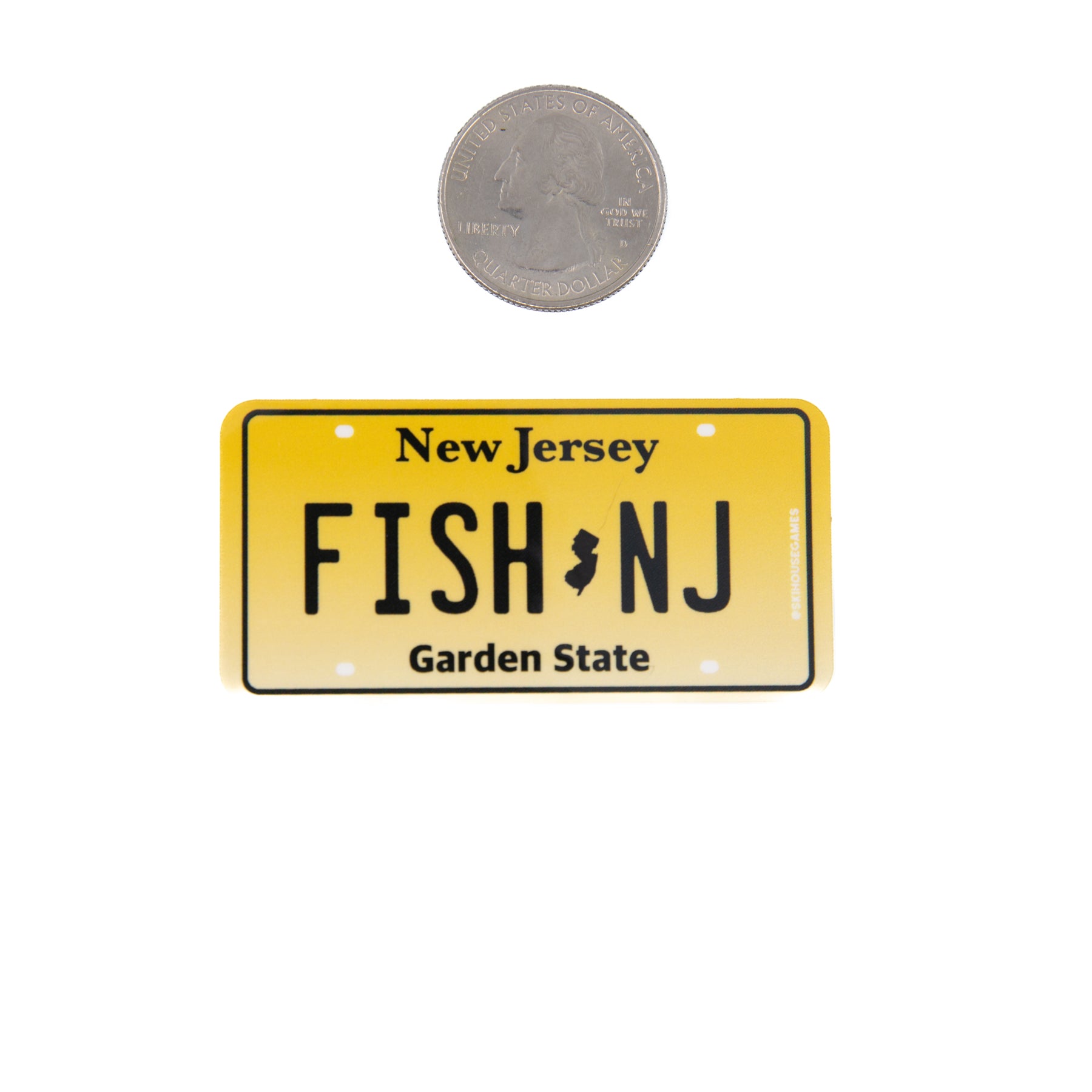 Fish NJ - New Jersey Fish License Plate Sticker