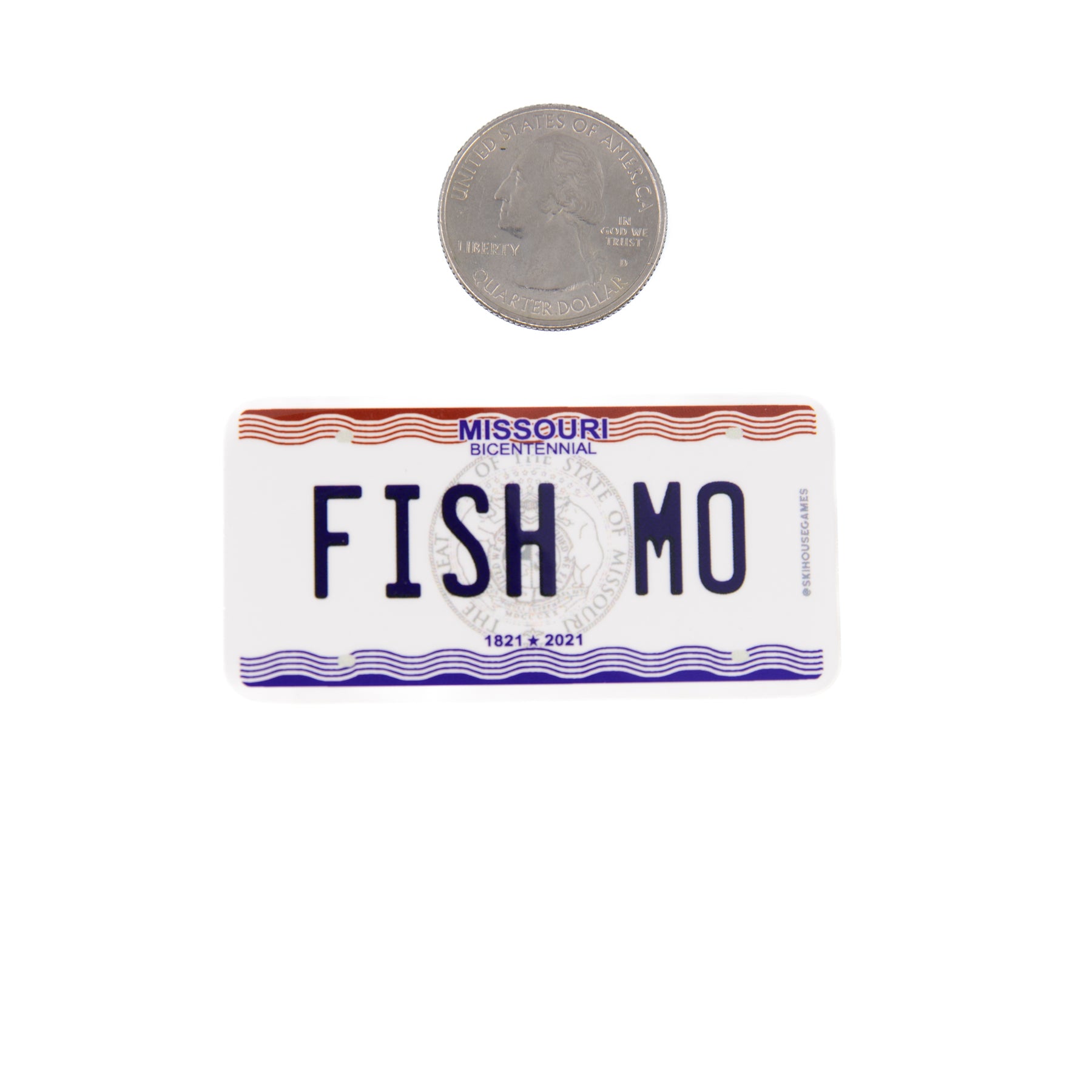 Fish MO - Missouri Fish License Plate Sticker