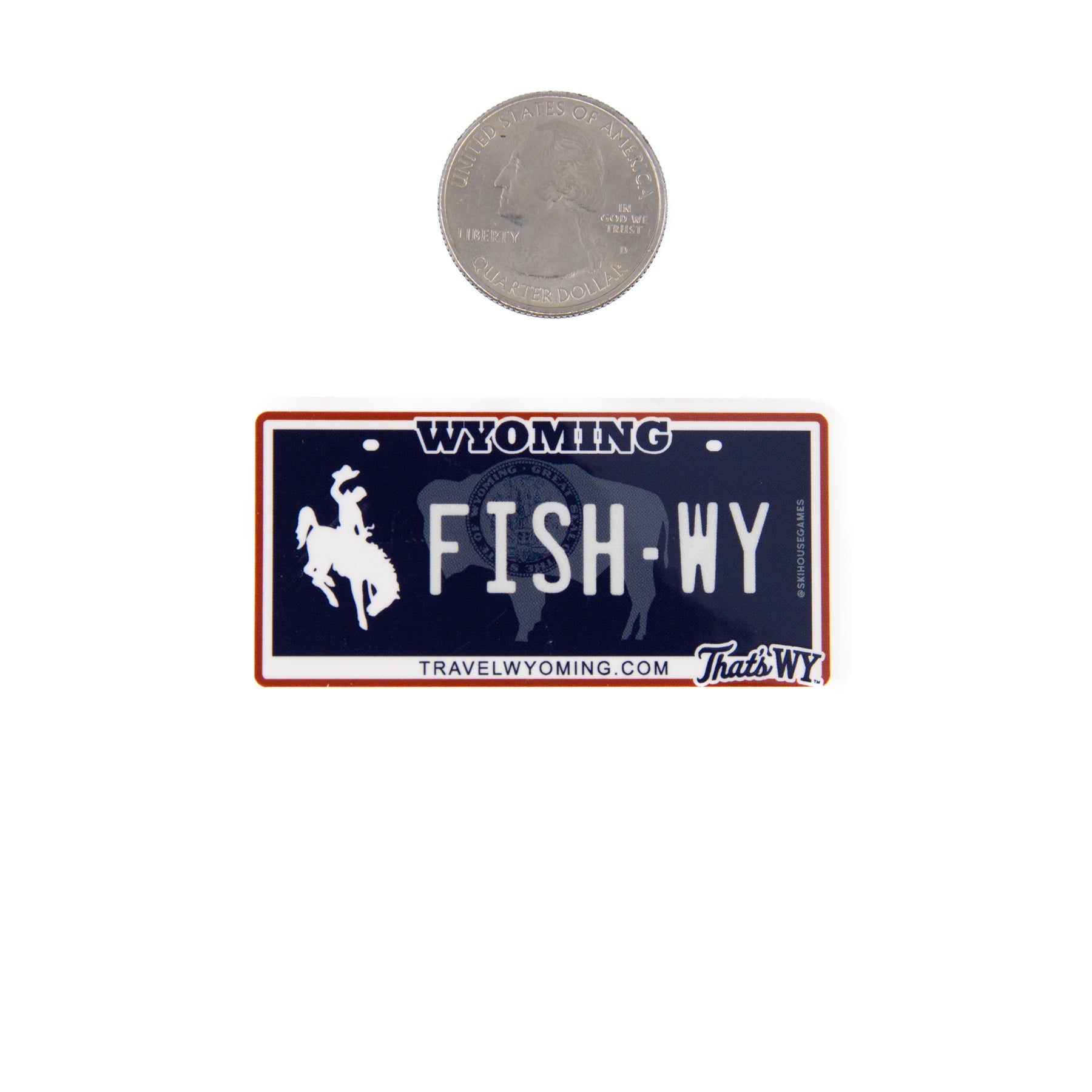 Fish WY - Wyoming Fish License Plate Sticker