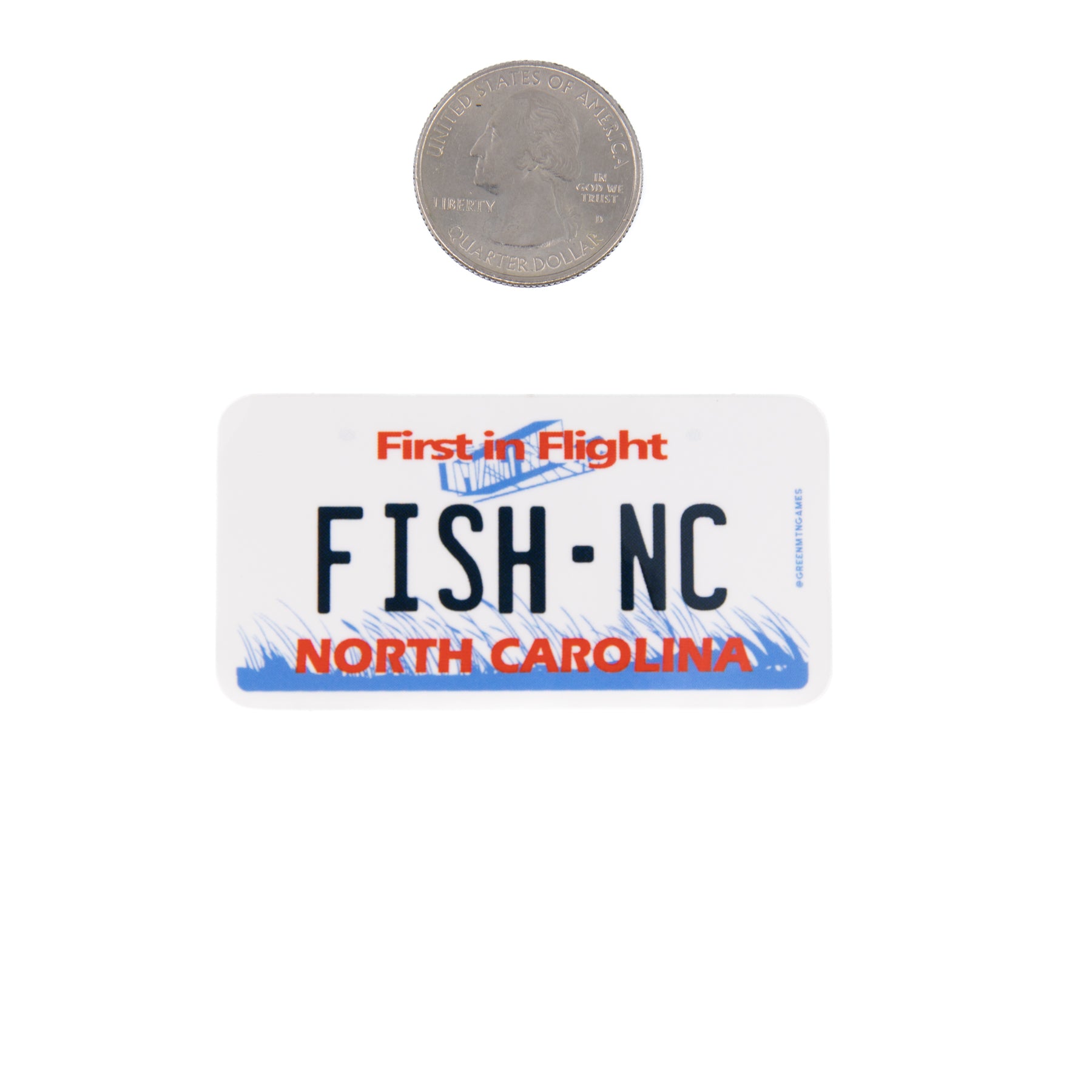 Fish NC - North Carolina License Plate Sticker