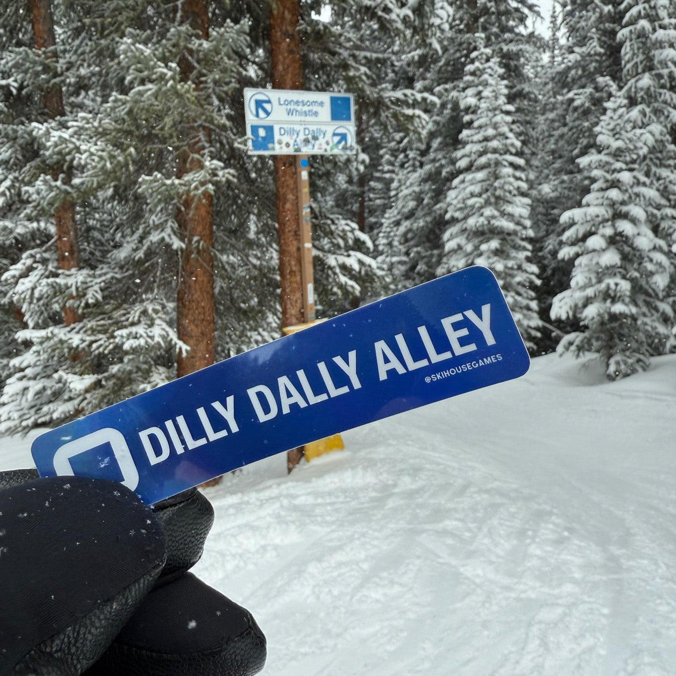 Dilly Dally Alley Holographic Sticker | Winter Park, CO