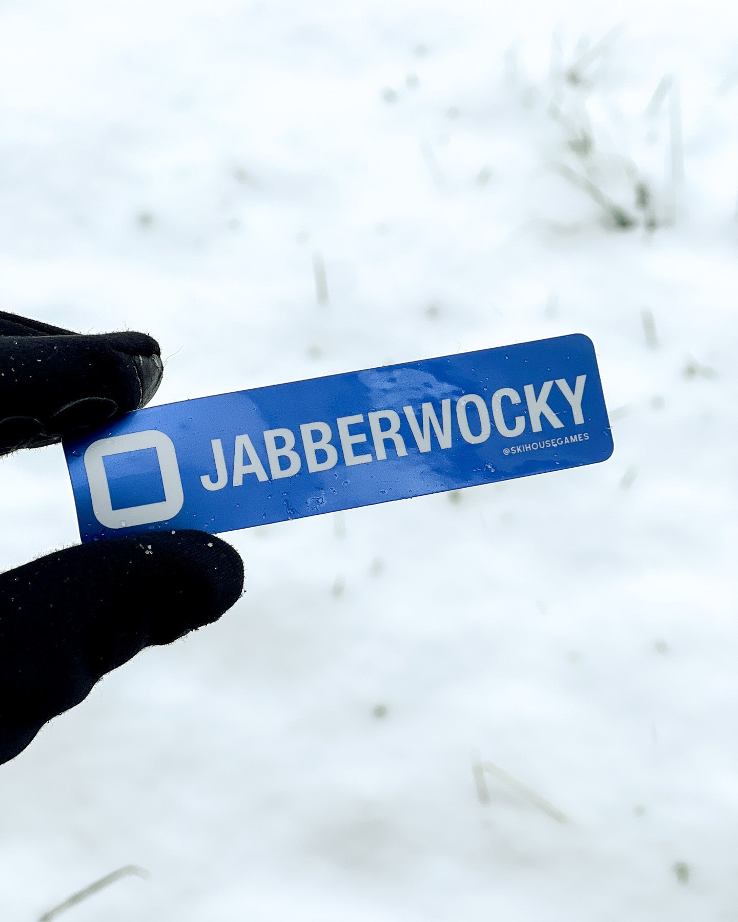 Jabberwocky Holographic Ski Sticker