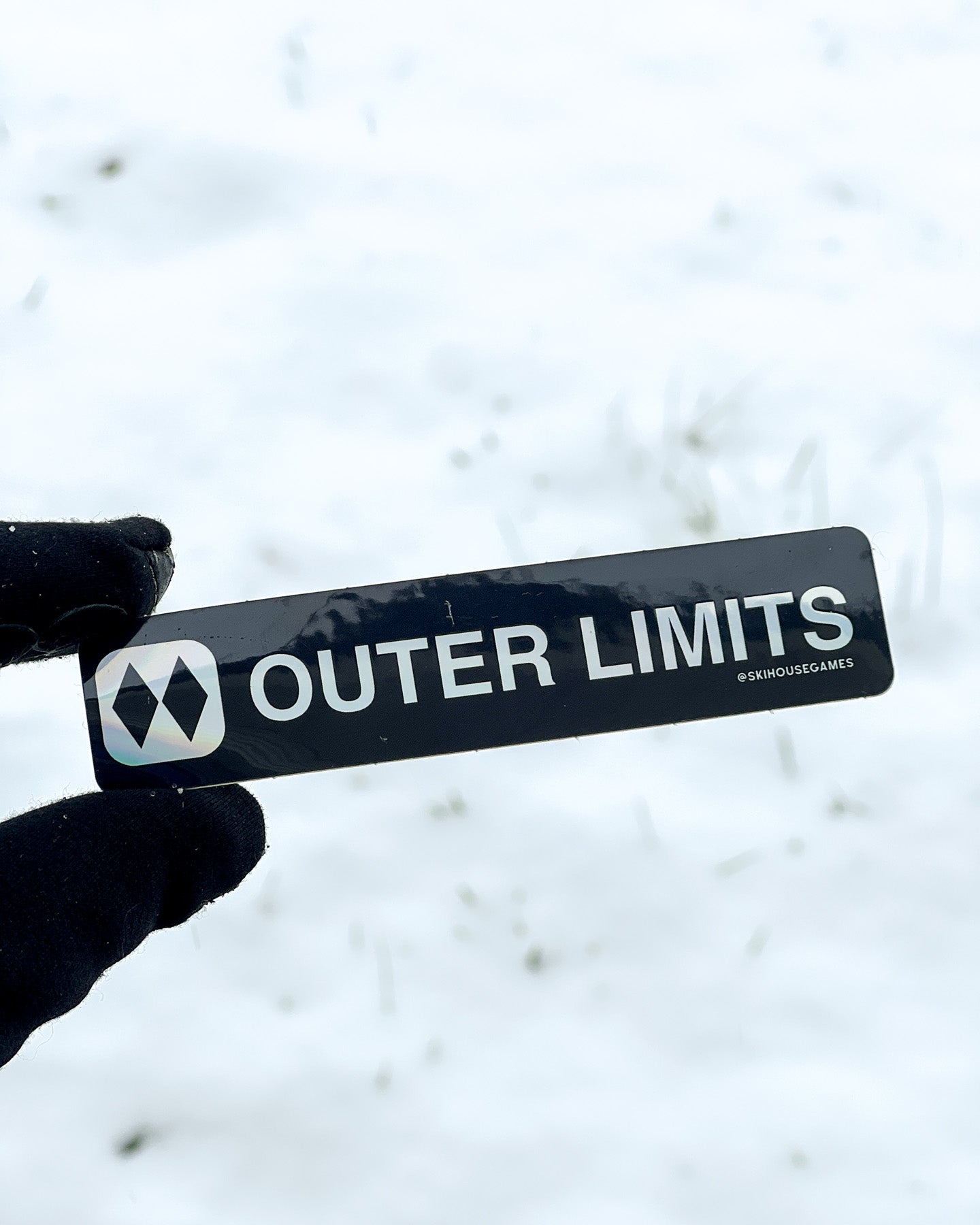 Outer Limits Holographic Ski Sticker