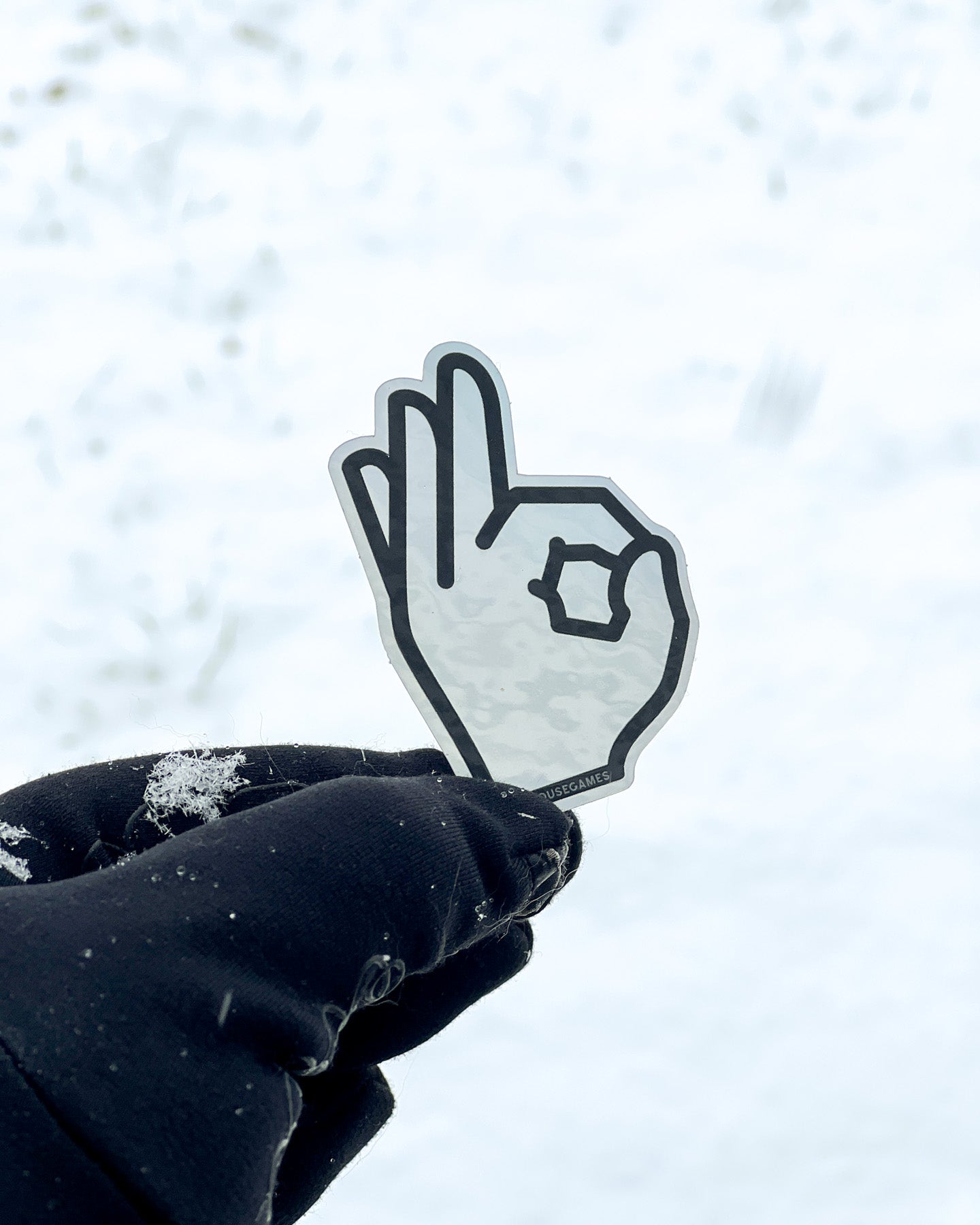 OK Sign Holographic Sticker