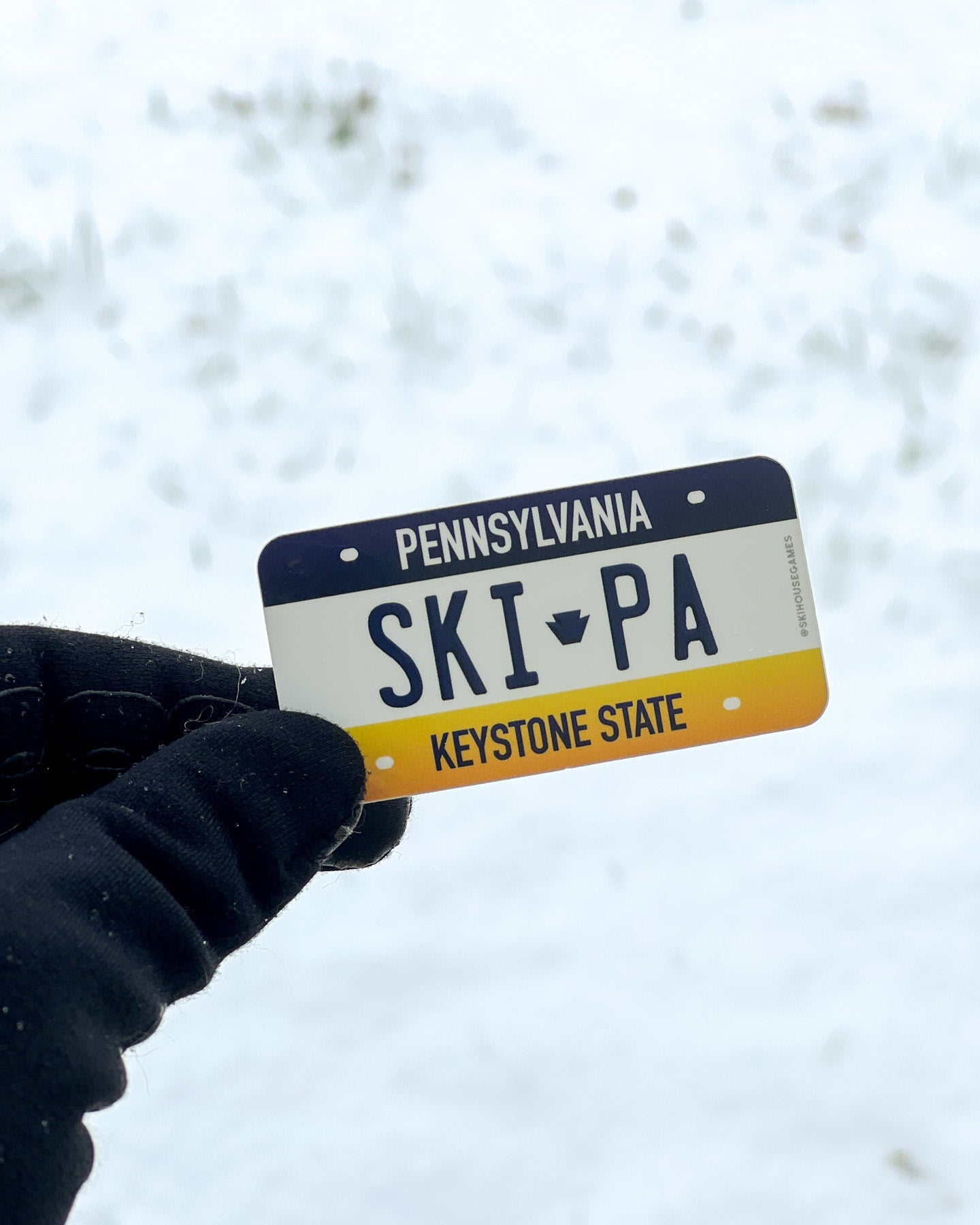 Ski PA - Pennsylvania License Plate Sticker