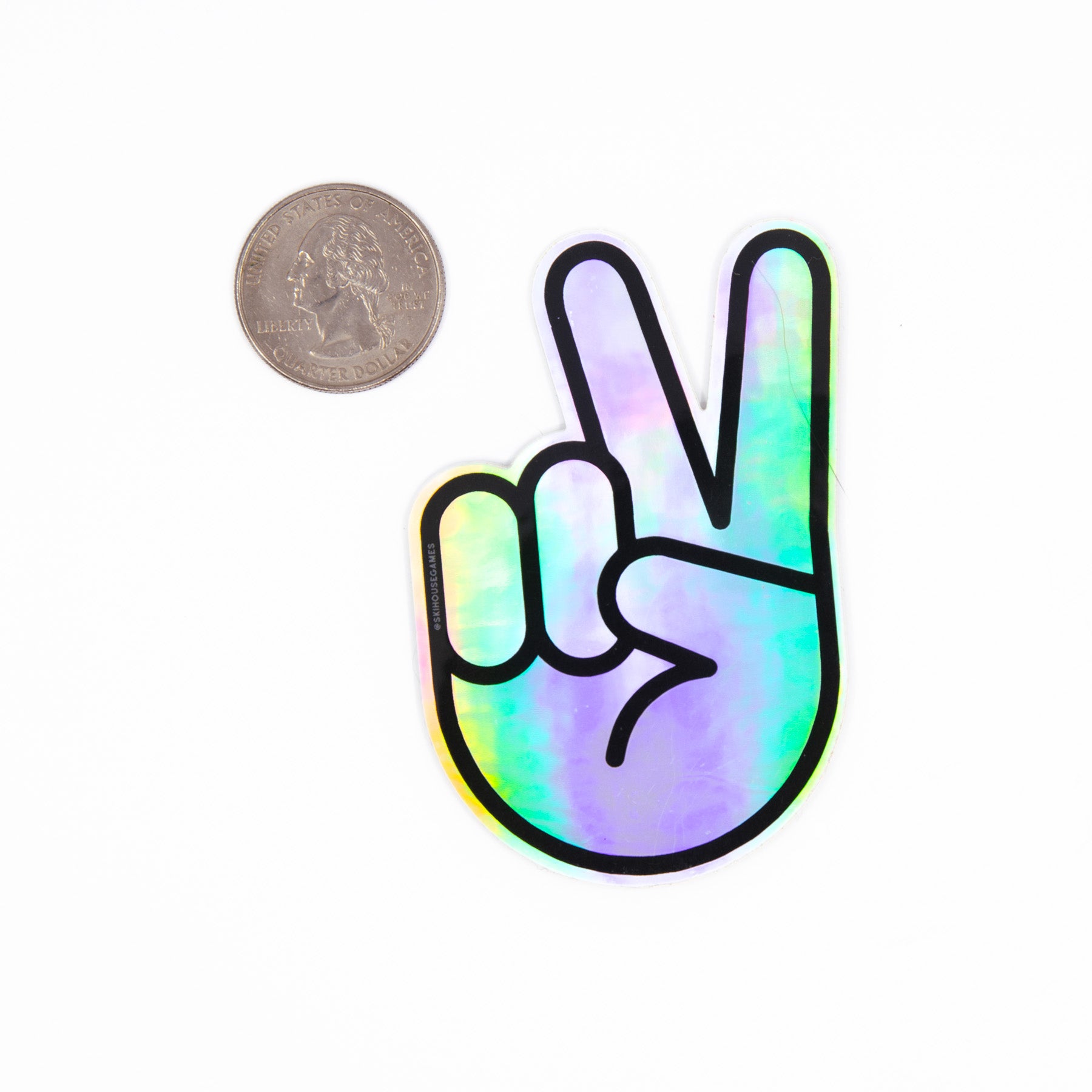 Peace Sign Holographic Sticker