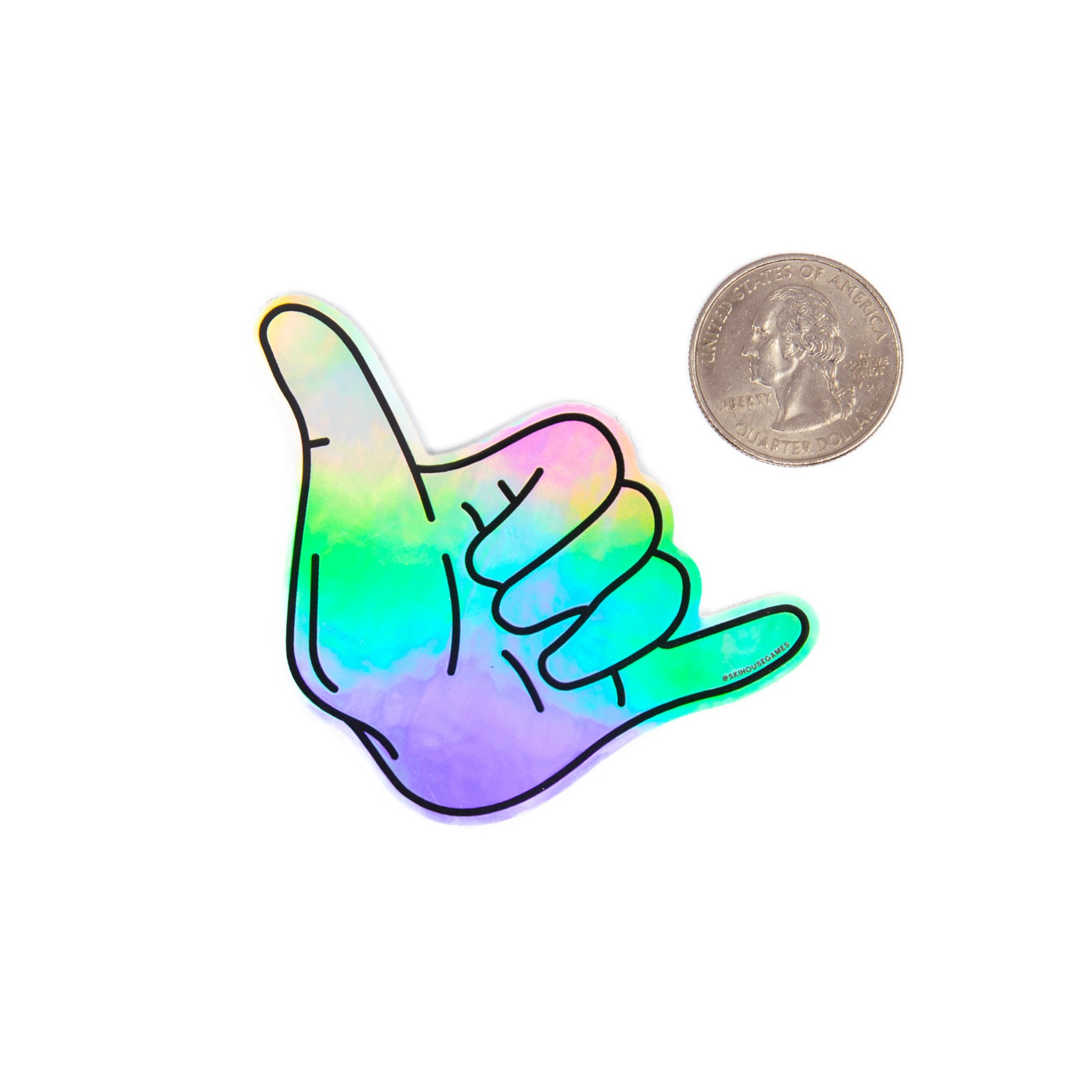 Shaka Holographic Sticker