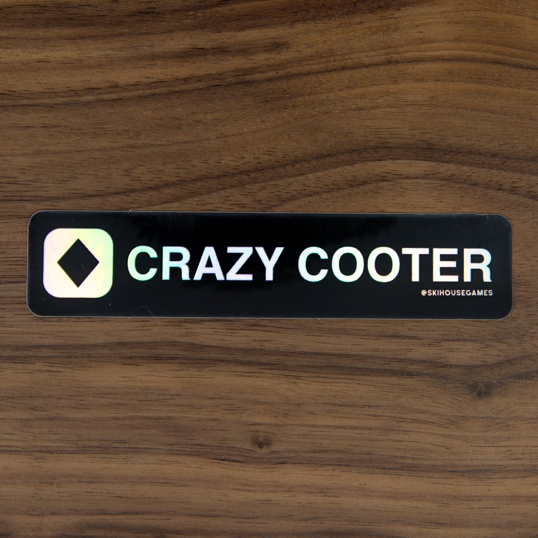 Crazy Cooter Holographic Trail Sign Sticker