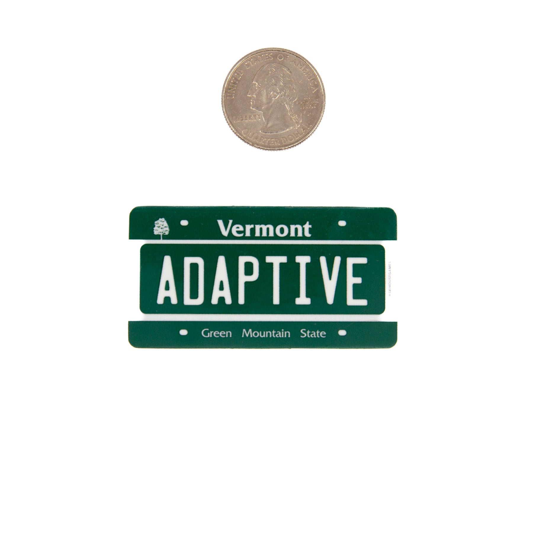 Support VT Adaptive - Vermont License Plate Sticker
