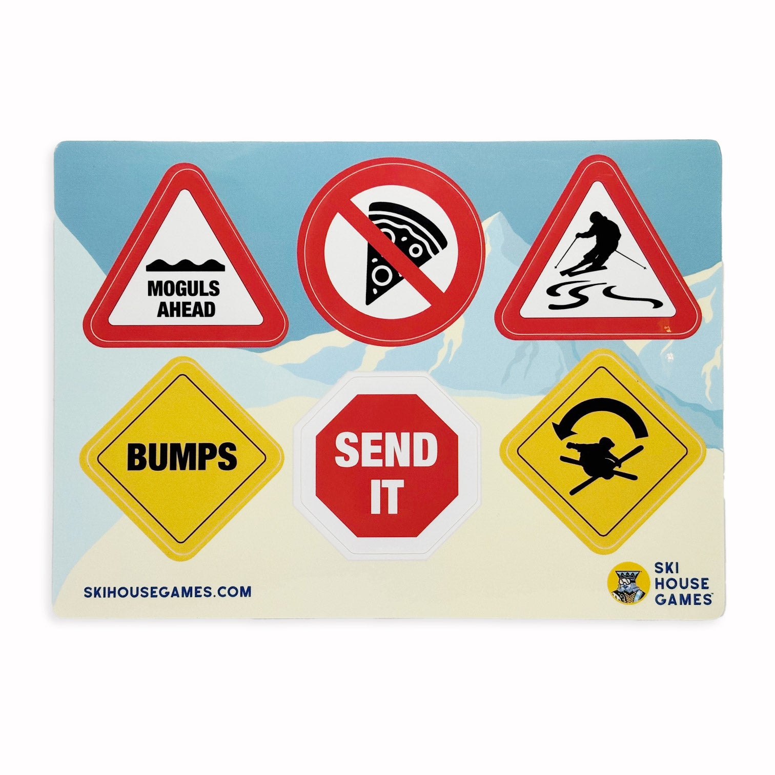 Road Sign Sticker Sheet