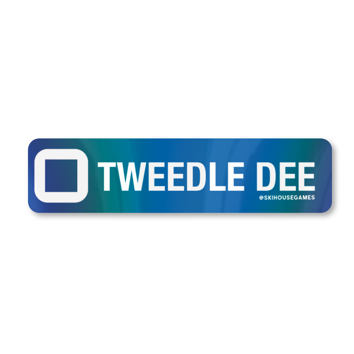 Tweedle Dee Holographic Sticker | Winter Park, CO