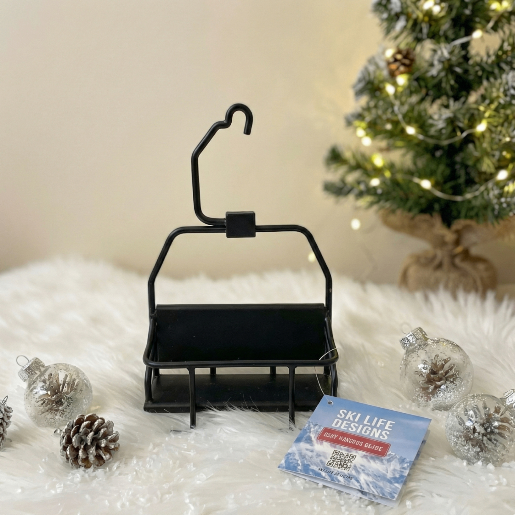 Miniature Modern Ski Lift Chair