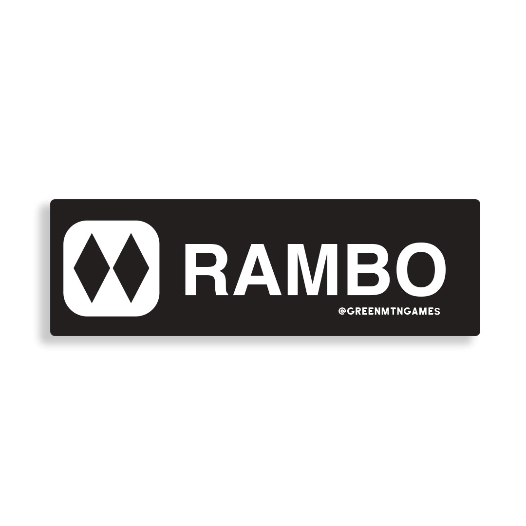 Rambo - Holographic Trail Sign Sticker