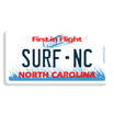 Surf NC - North Carolina License Plate Sticker