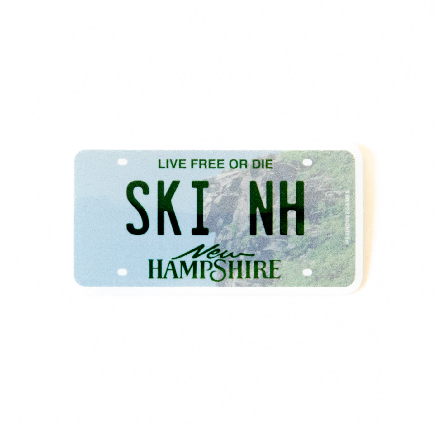 Ski NH - New Hampshire License Plate Sticker