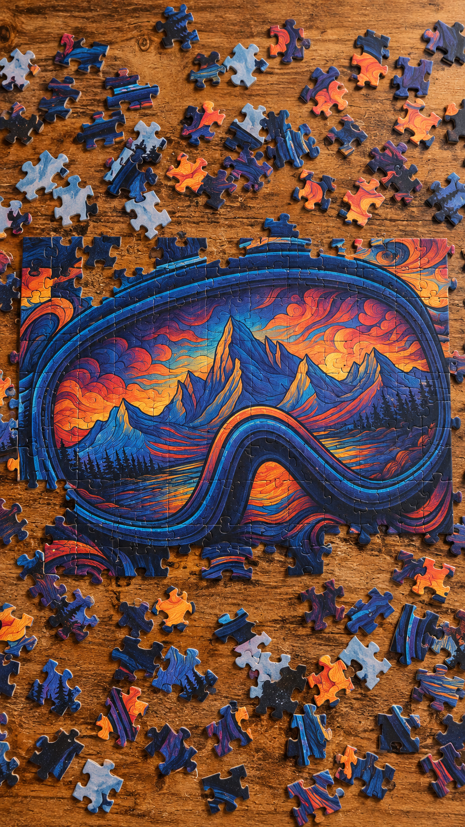 "The View From Here" Ski Goggles Puzzle