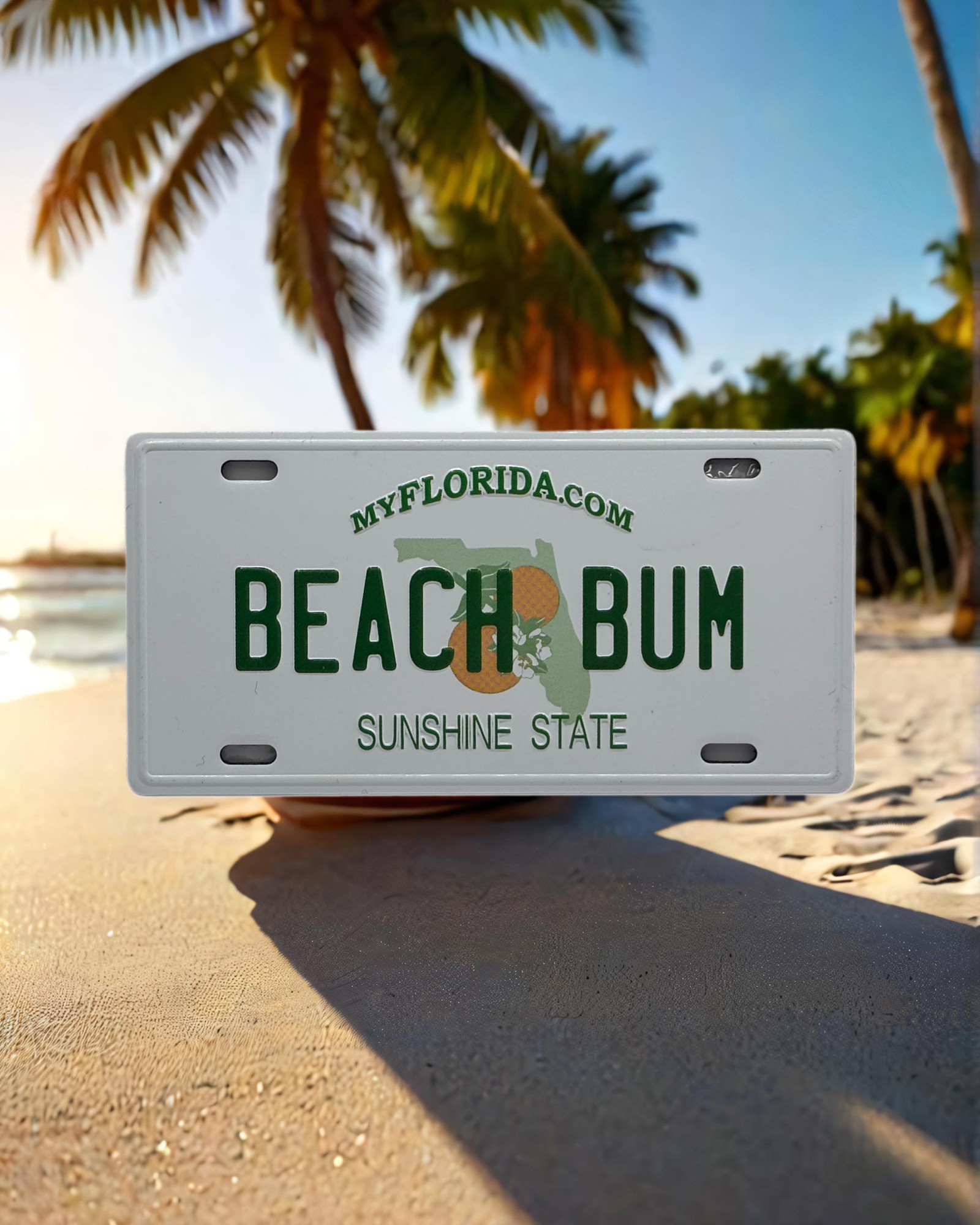 BEACH BUM - Florida License Plate Magnet