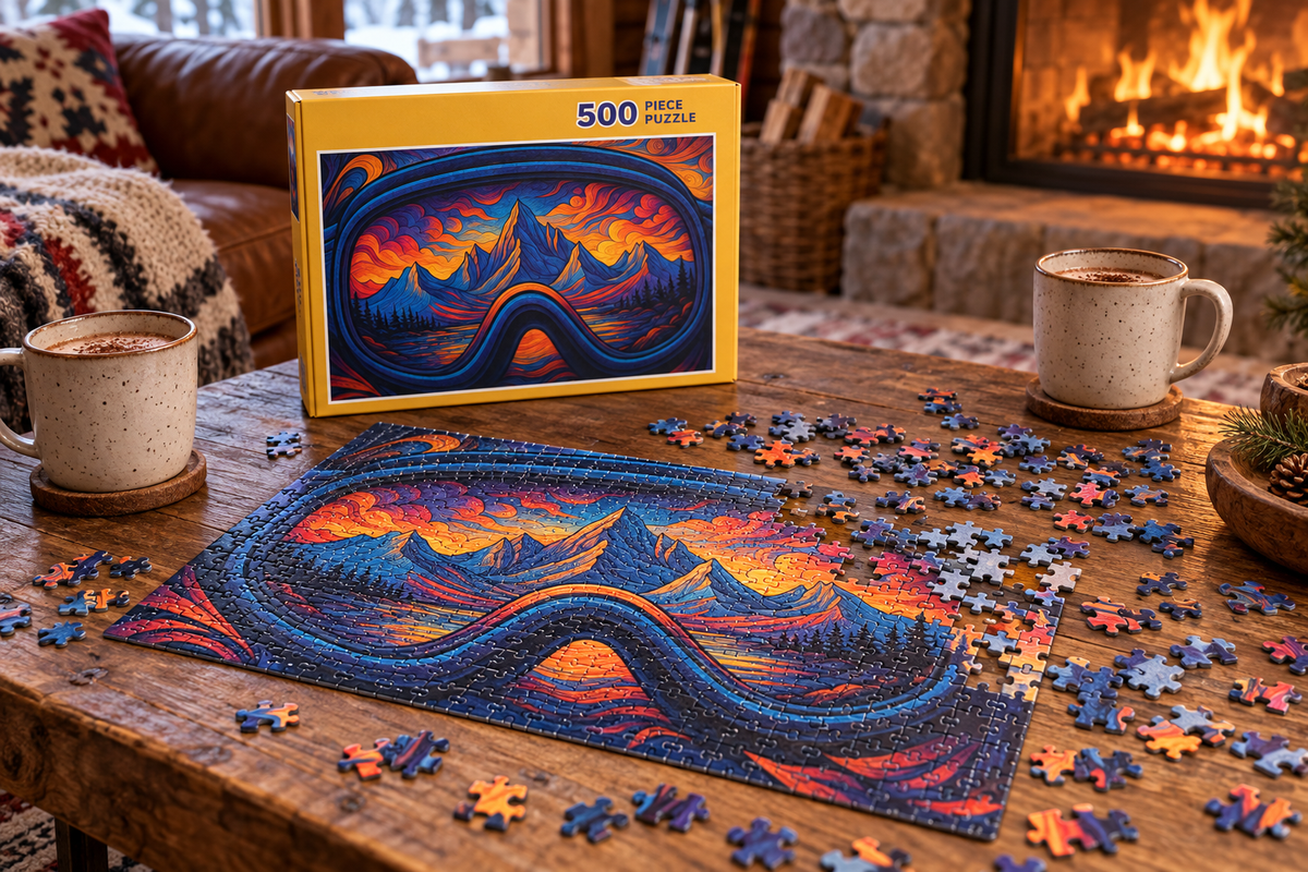 "The View From Here" Ski Goggles Puzzle