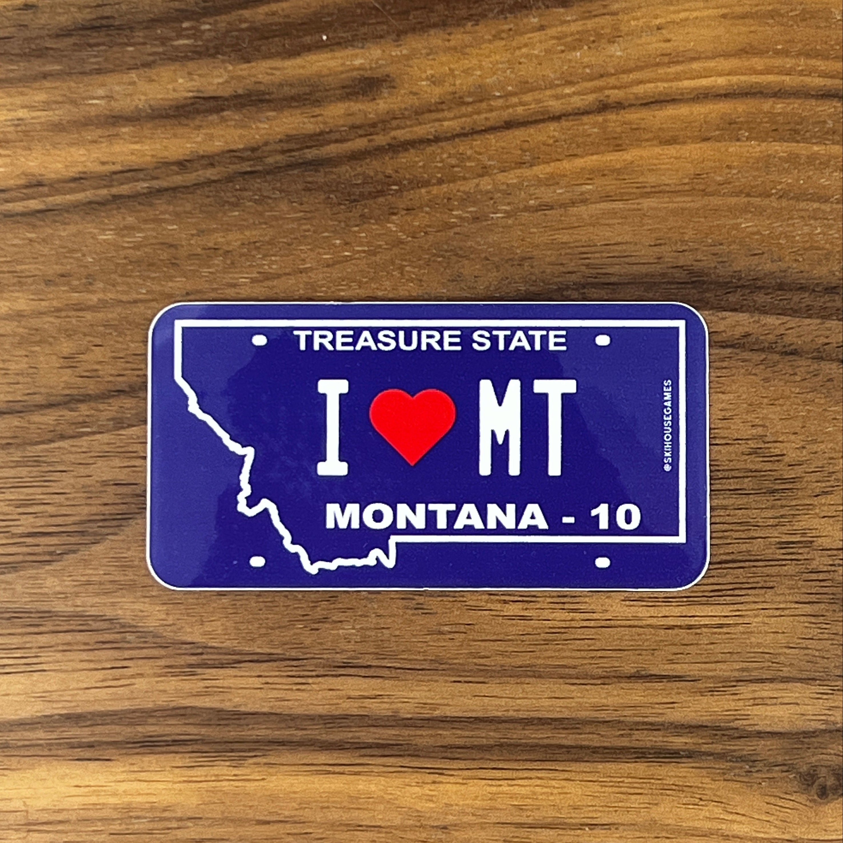 I Heart MT - Montana License Plate Sticker