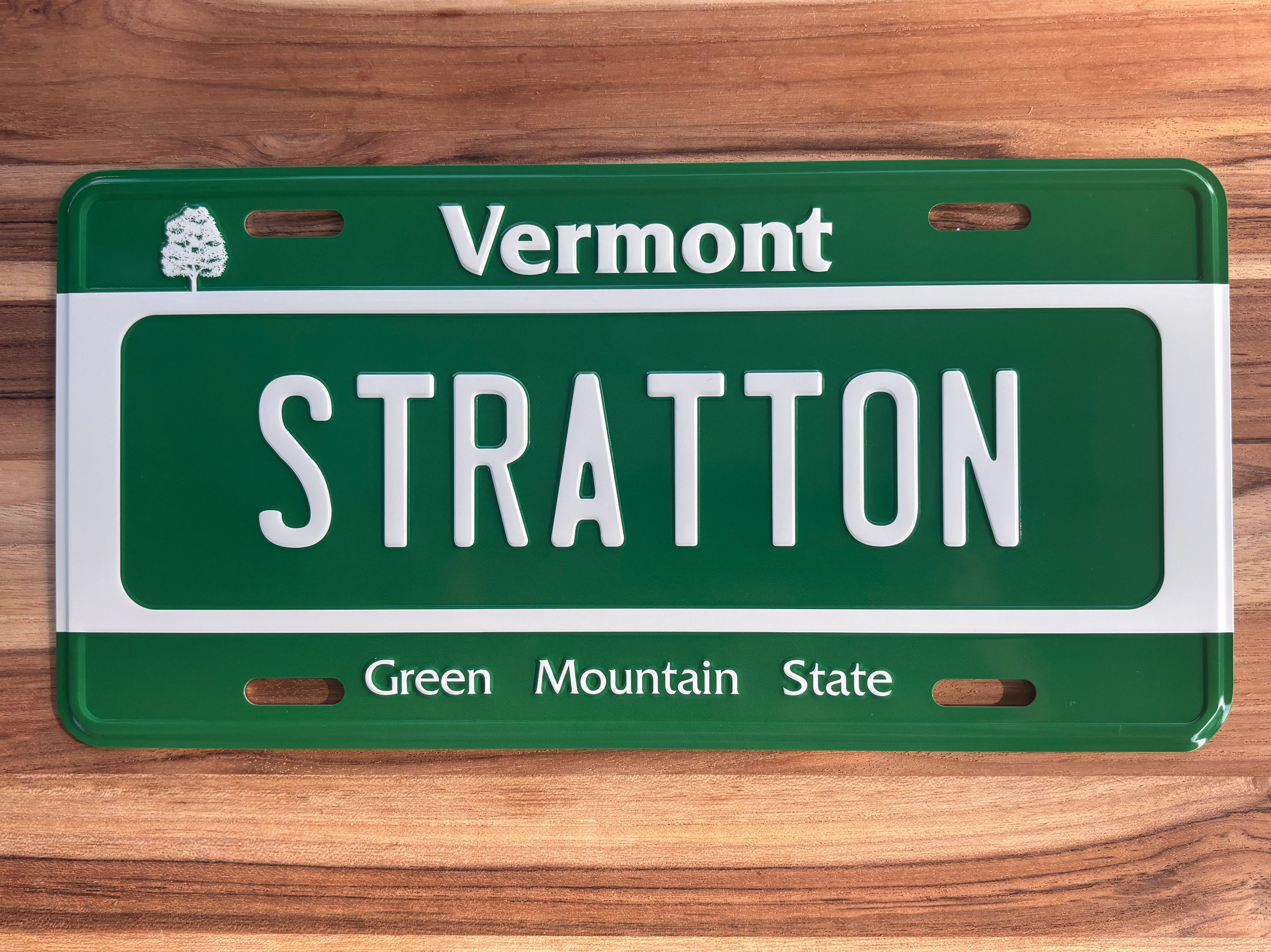 Stratton - Vermont Novelty License Plate