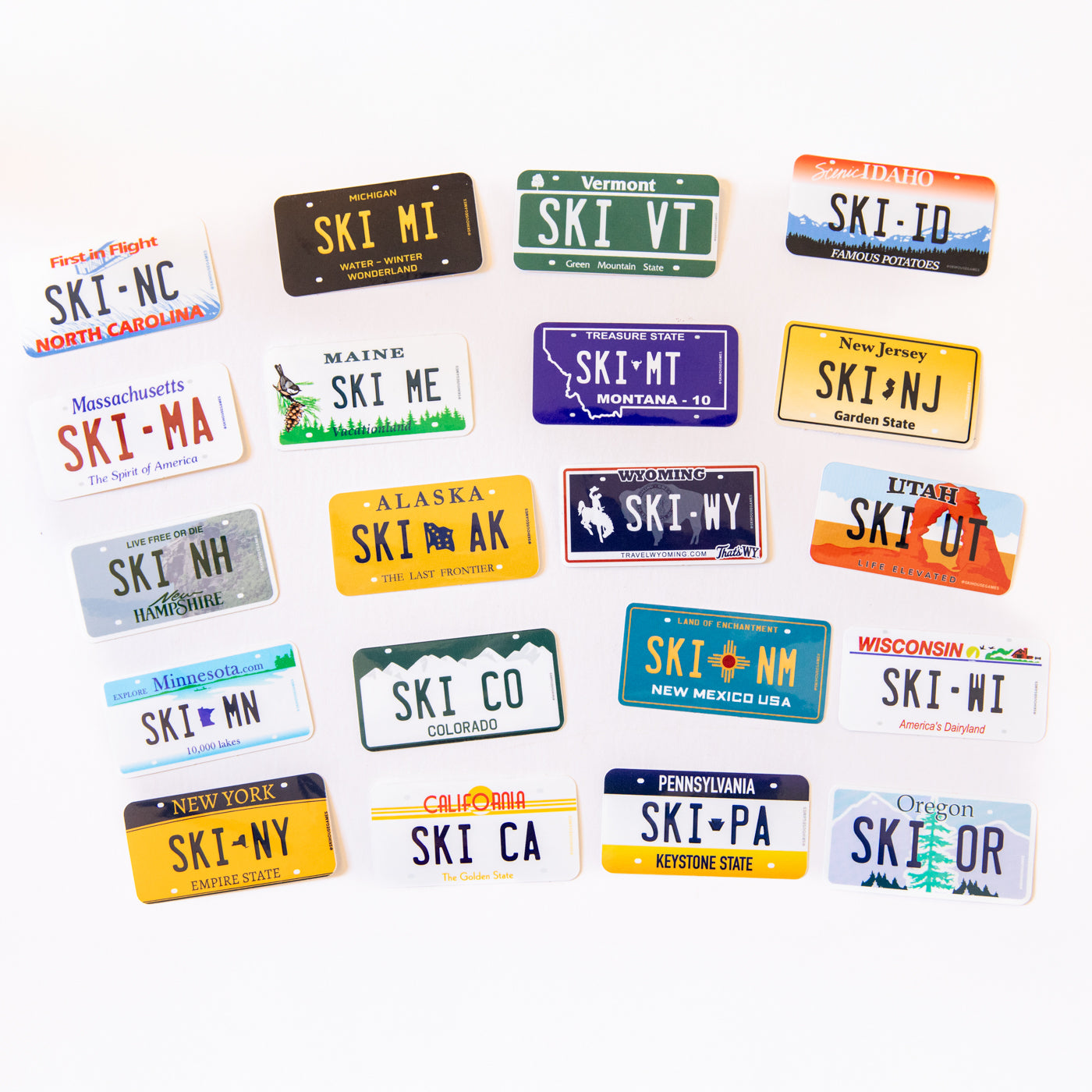 Ski VT - Vermont License Plate Sticker