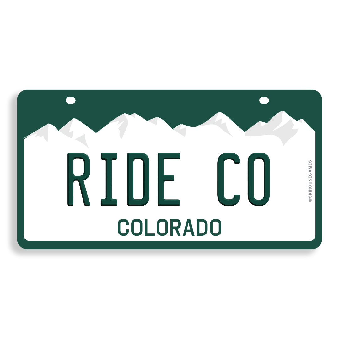 Ride CO - Colorado License Plate Sticker