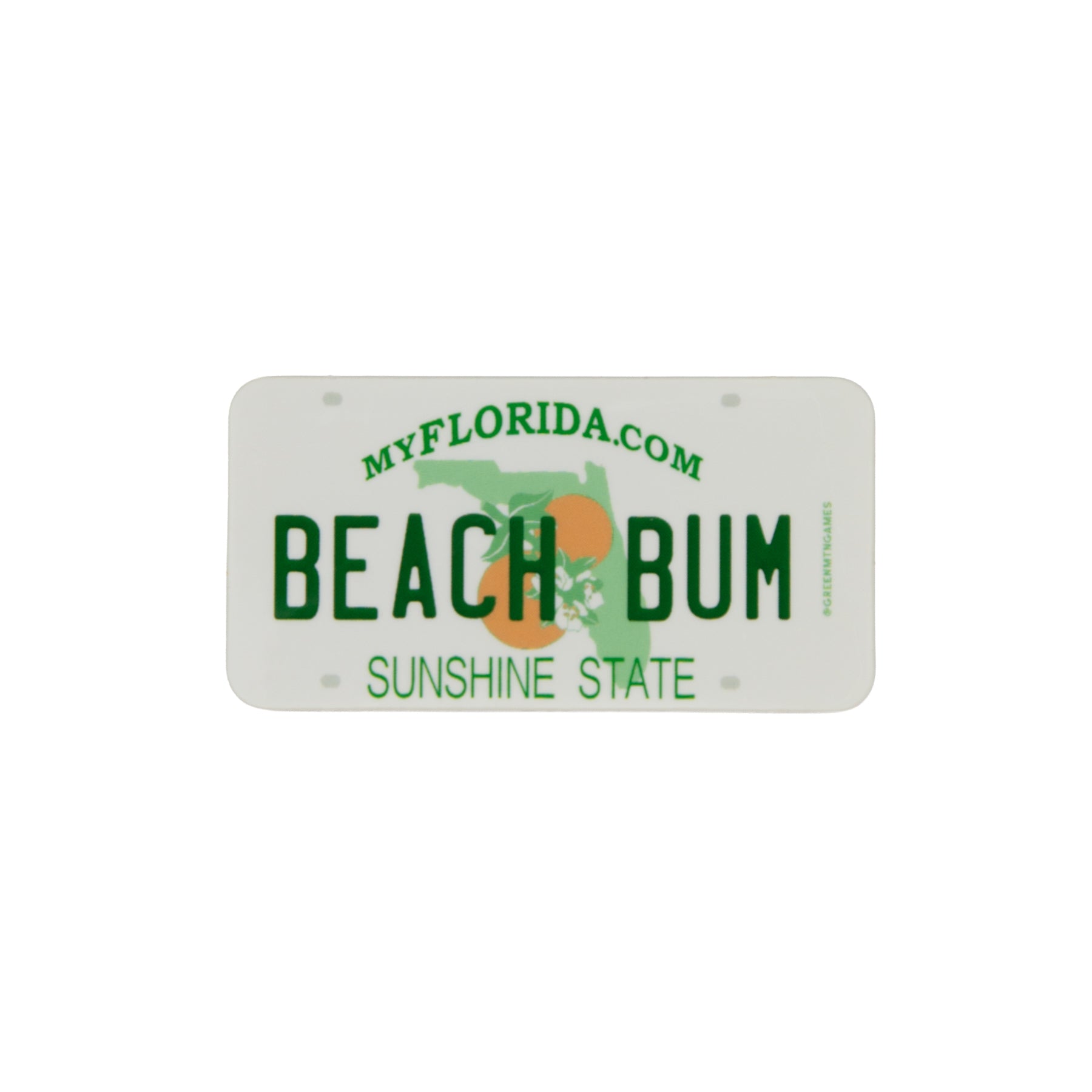 Beach Bum FL - Florida License Plate Sticker
