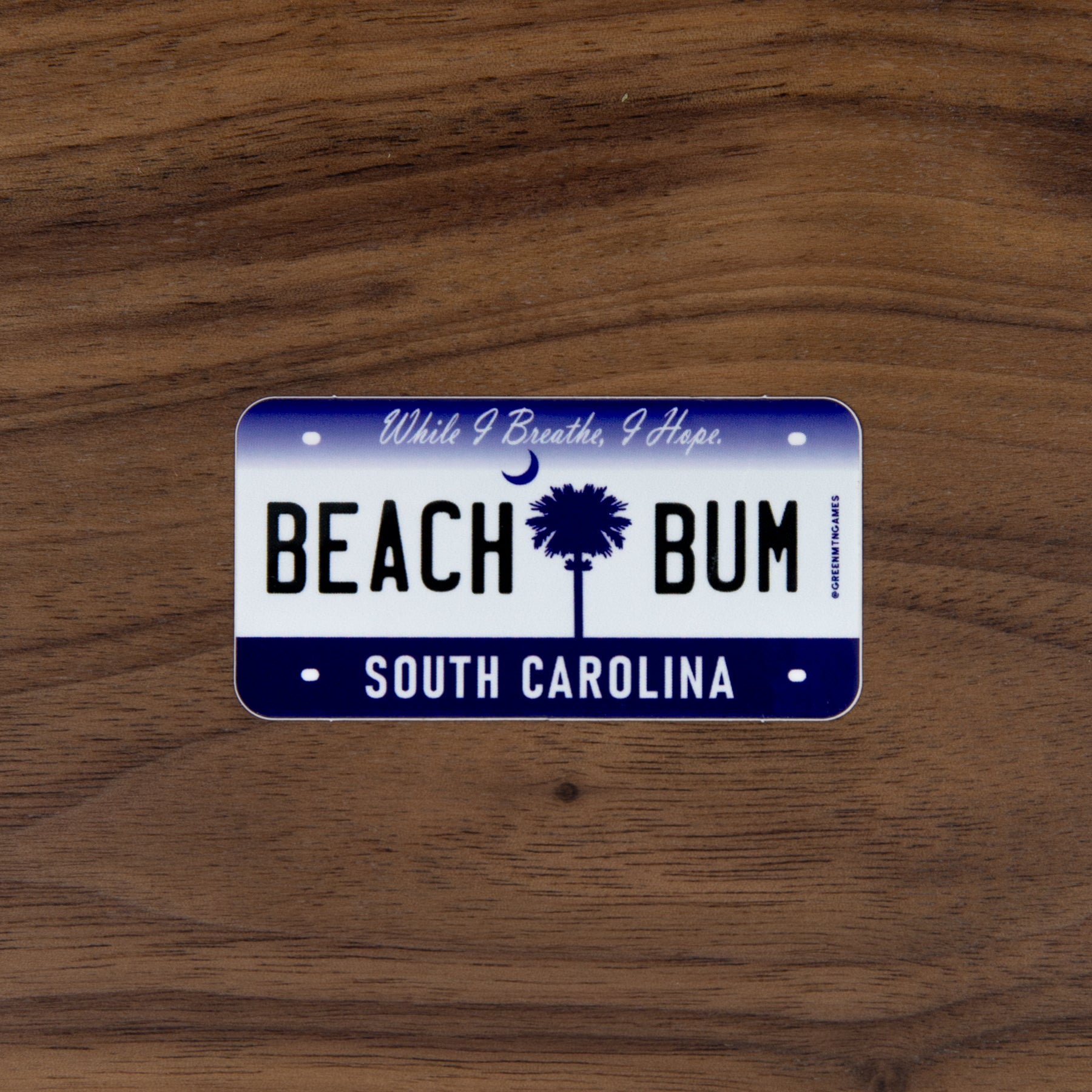 Beach Bum SC - South Carolina License Plate Sticker