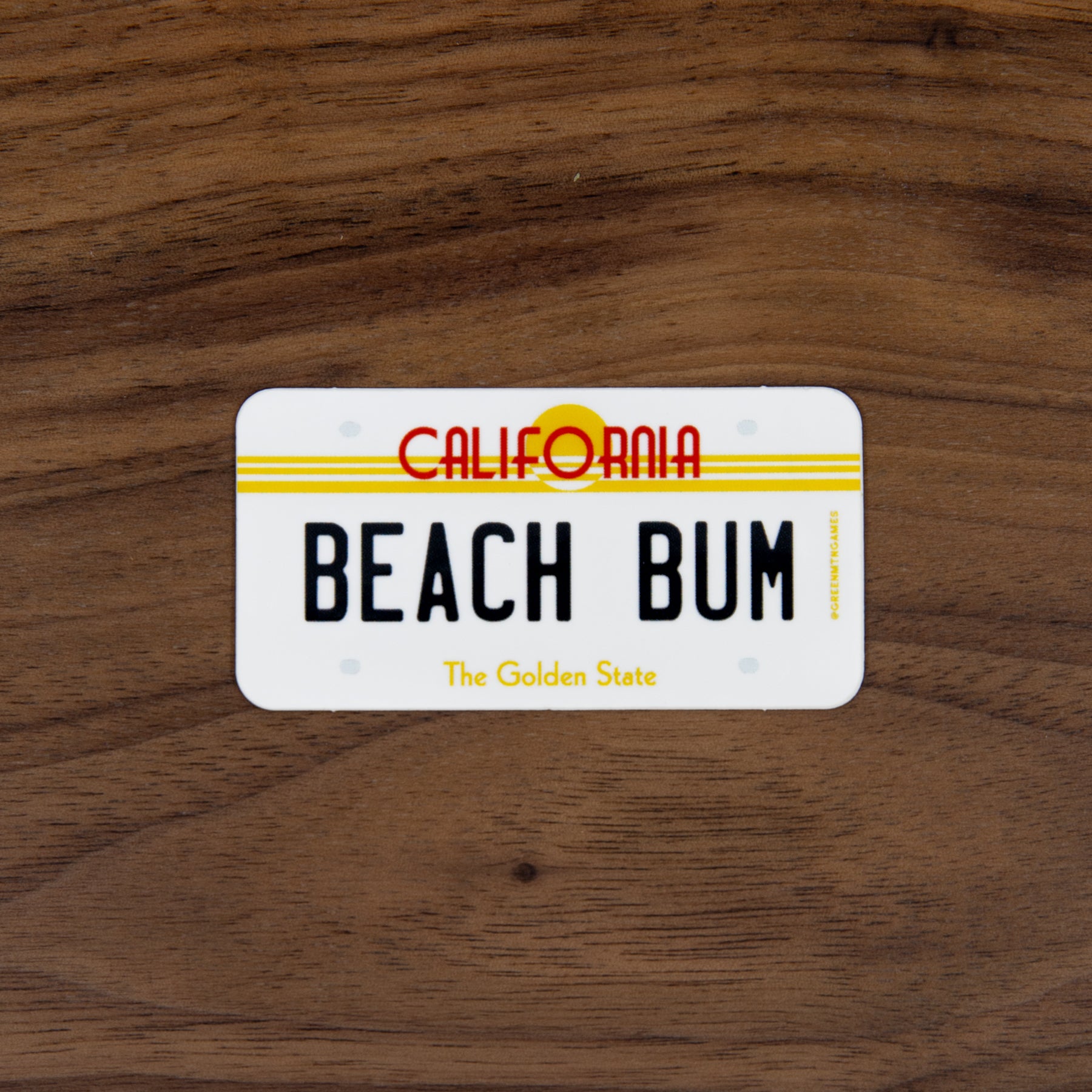 Beach Bum CA - California License Plate Sticker