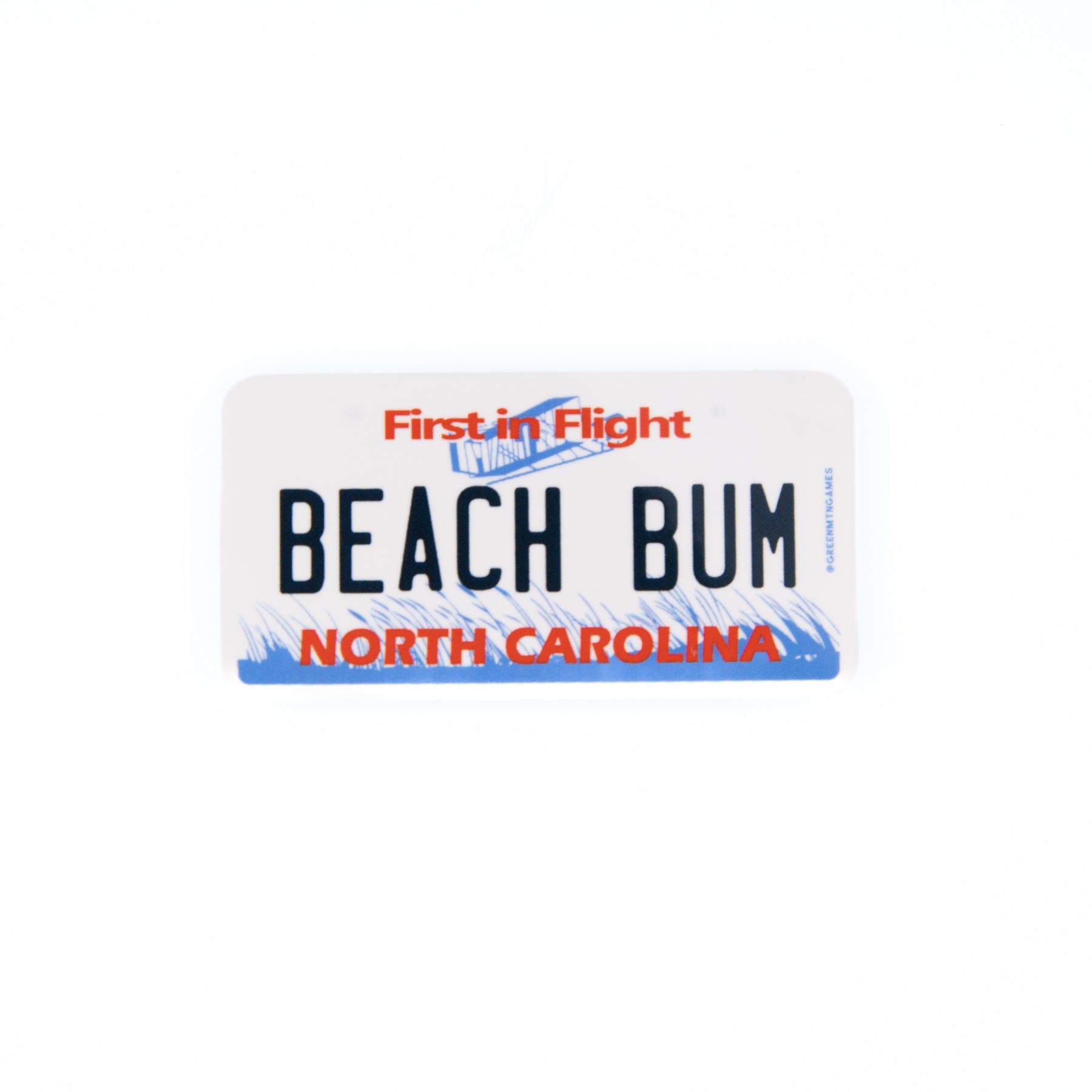 Beach Bum NC - North Carolina License Plate Sticker