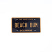 Beach Bum DE - Delaware License Plate Sticker