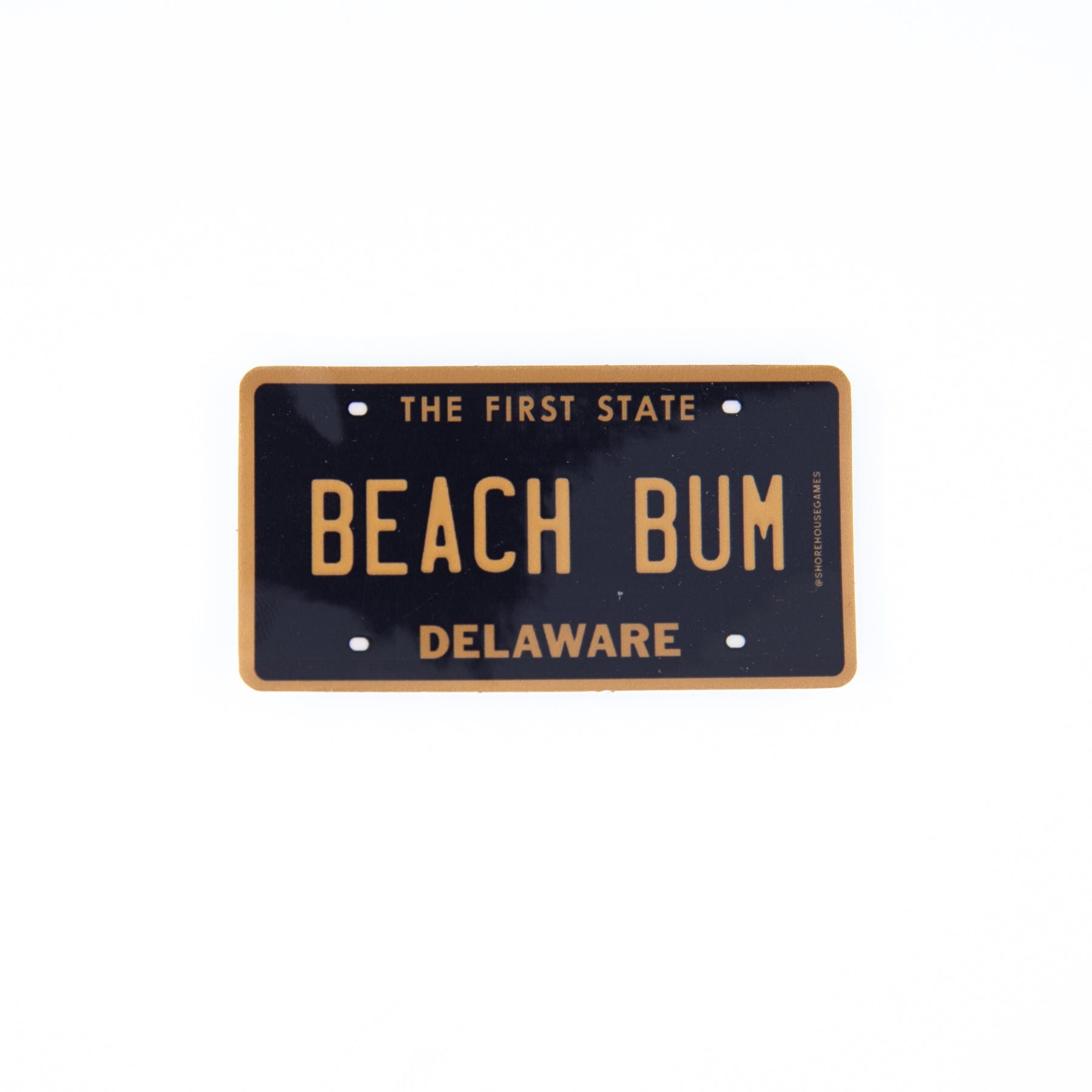 Beach Bum DE - Delaware License Plate Sticker