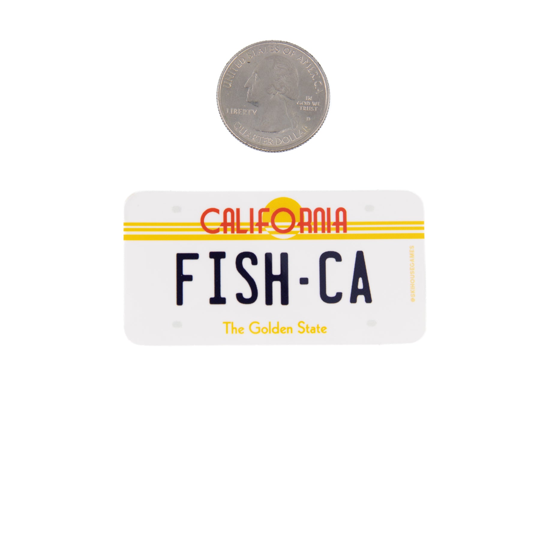 Fish CA - California Fish License Plate Sticker