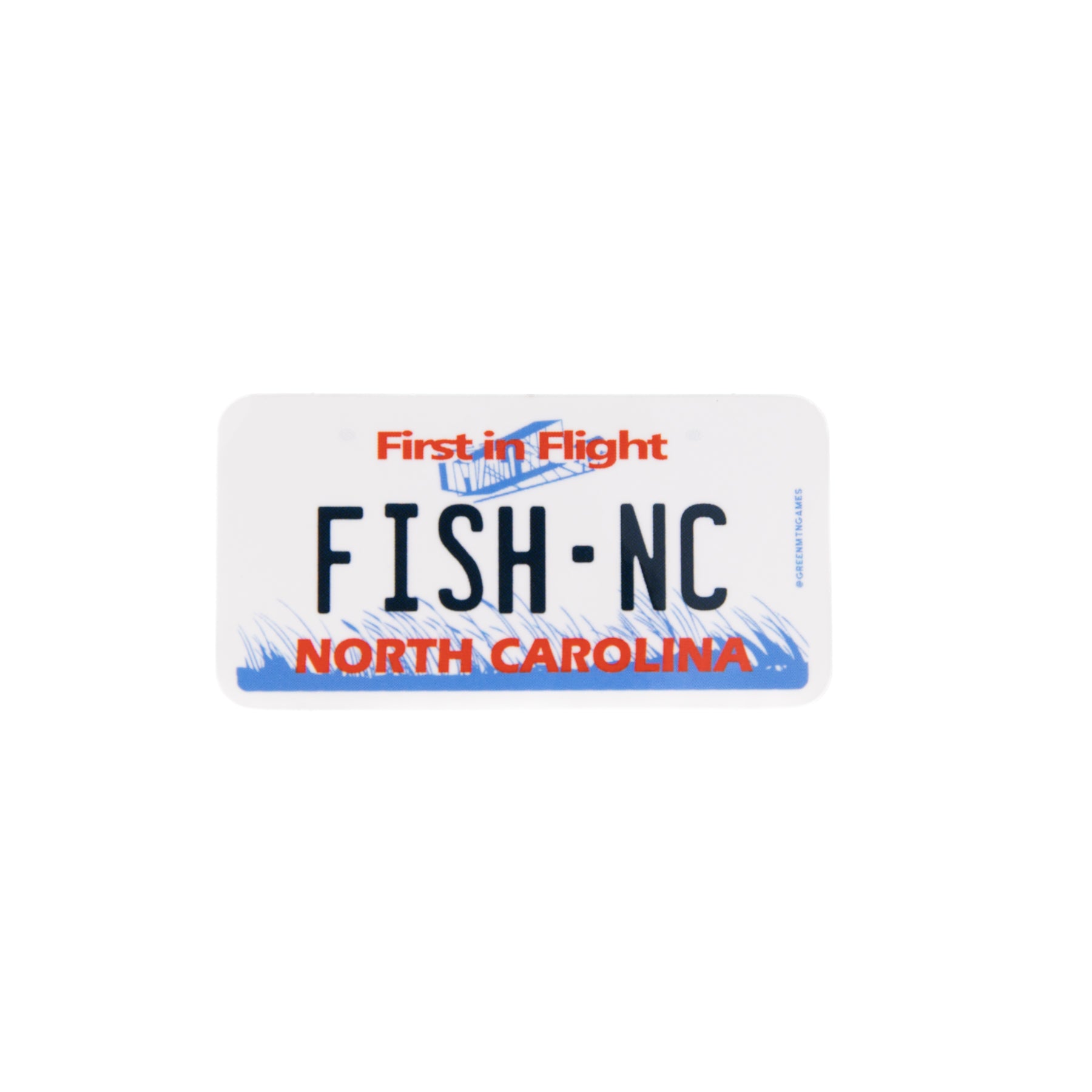 Fish NC - North Carolina License Plate Sticker
