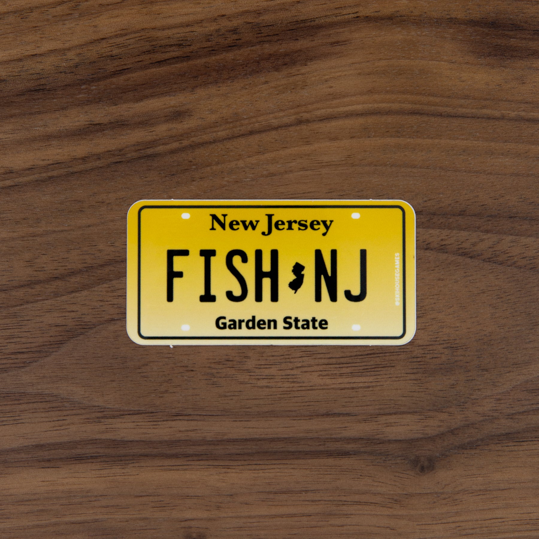 Fish NJ - New Jersey Fish License Plate Sticker
