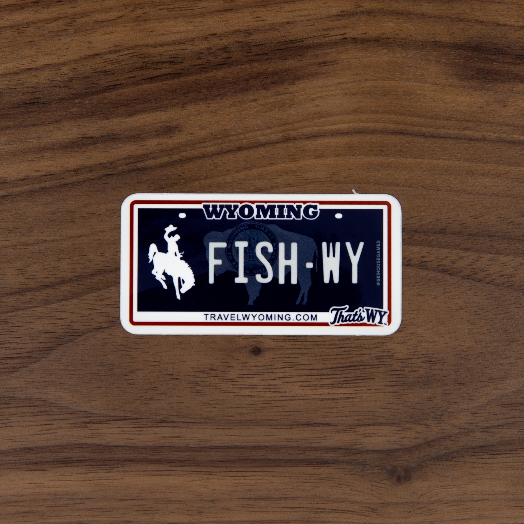 Fish WY - Wyoming Fish License Plate Sticker
